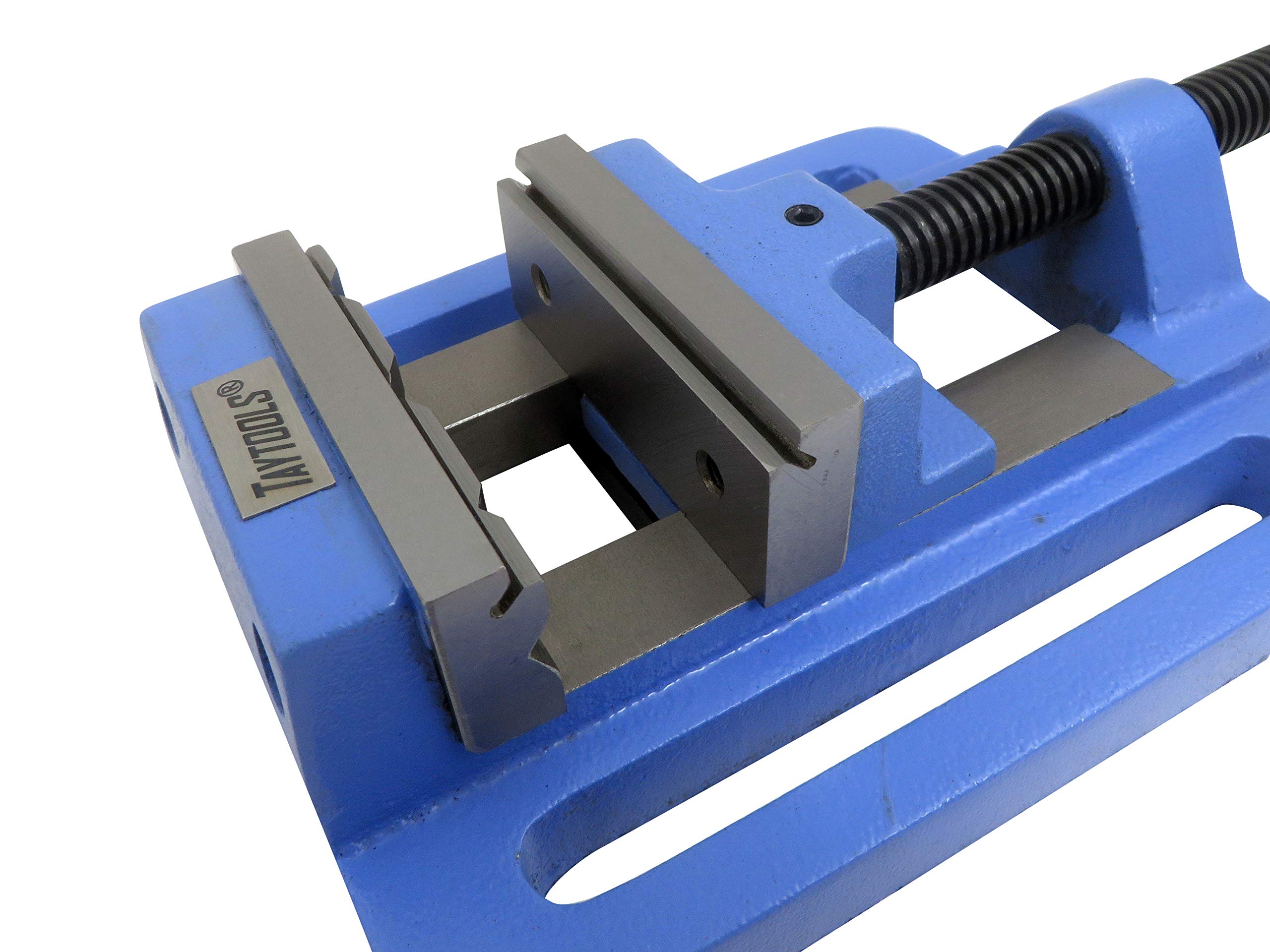 Taytools 465968 3-Inch Drill Press Vise with Slotted Base - Heavy Duty Bench Vise for Woodworking & Metalworking | Perfect for Drilling, Milling & Workshop Projects