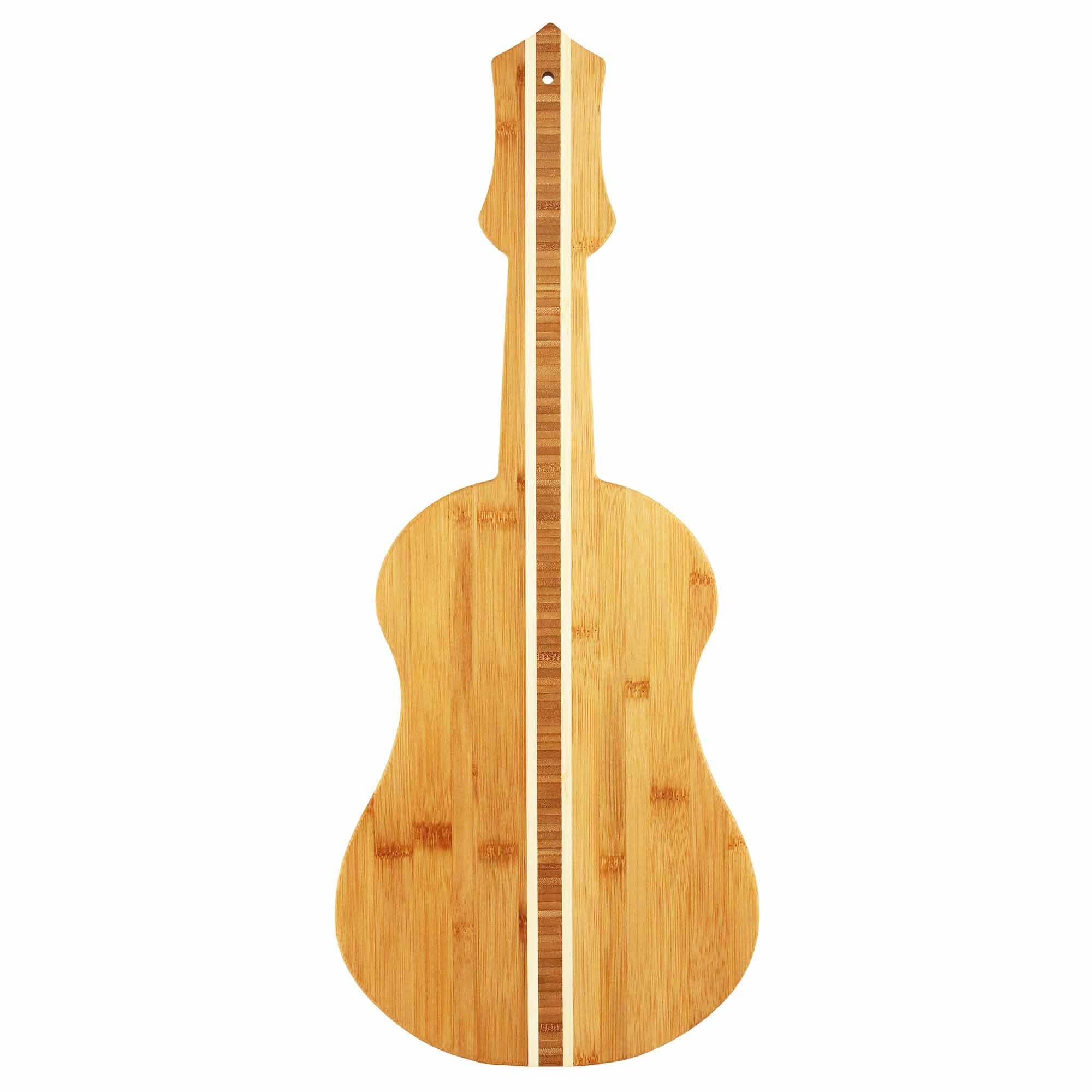 Premium Ukulele-Shaped Bamboo Cutting Board - 22