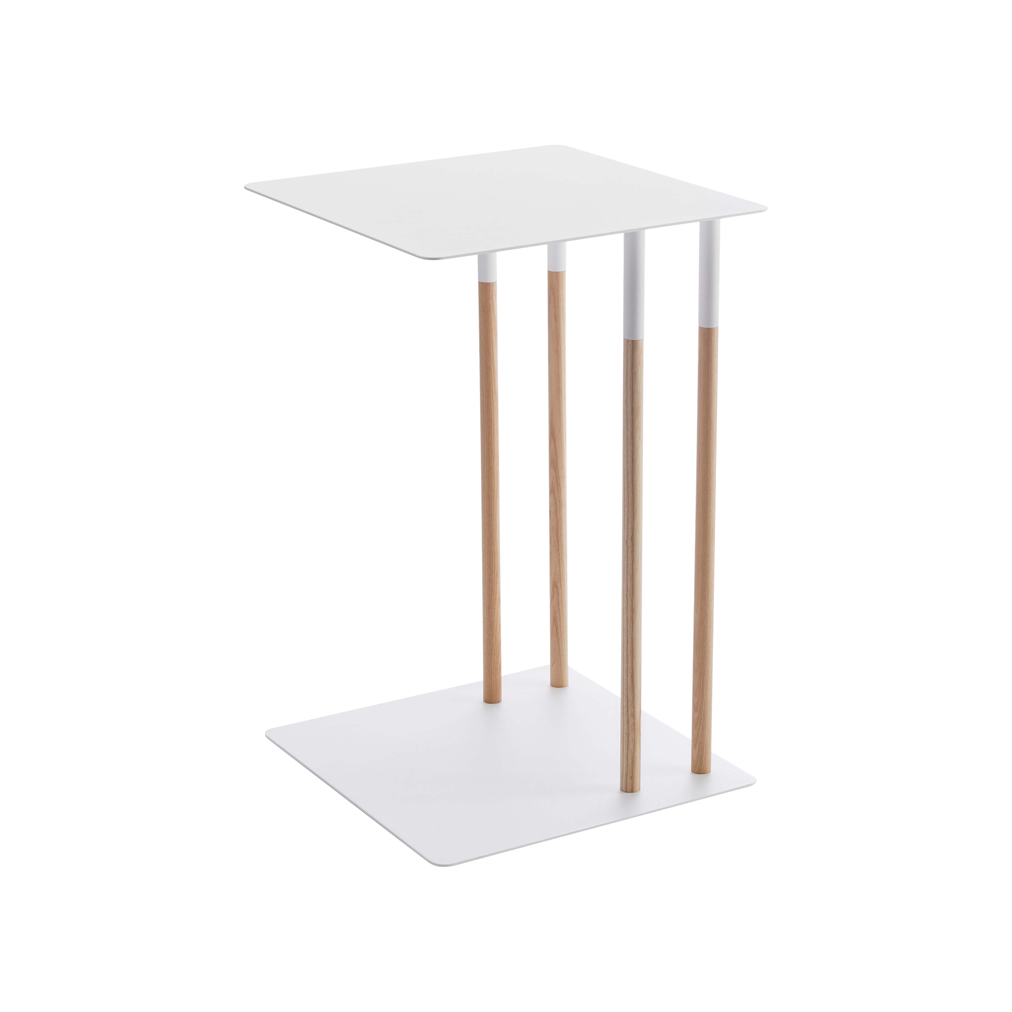 Modern C-Shaped Side Table - 22 Inch Height, Sturdy Steel Frame - Perfect for Living Room, Bedroom, or Office Use