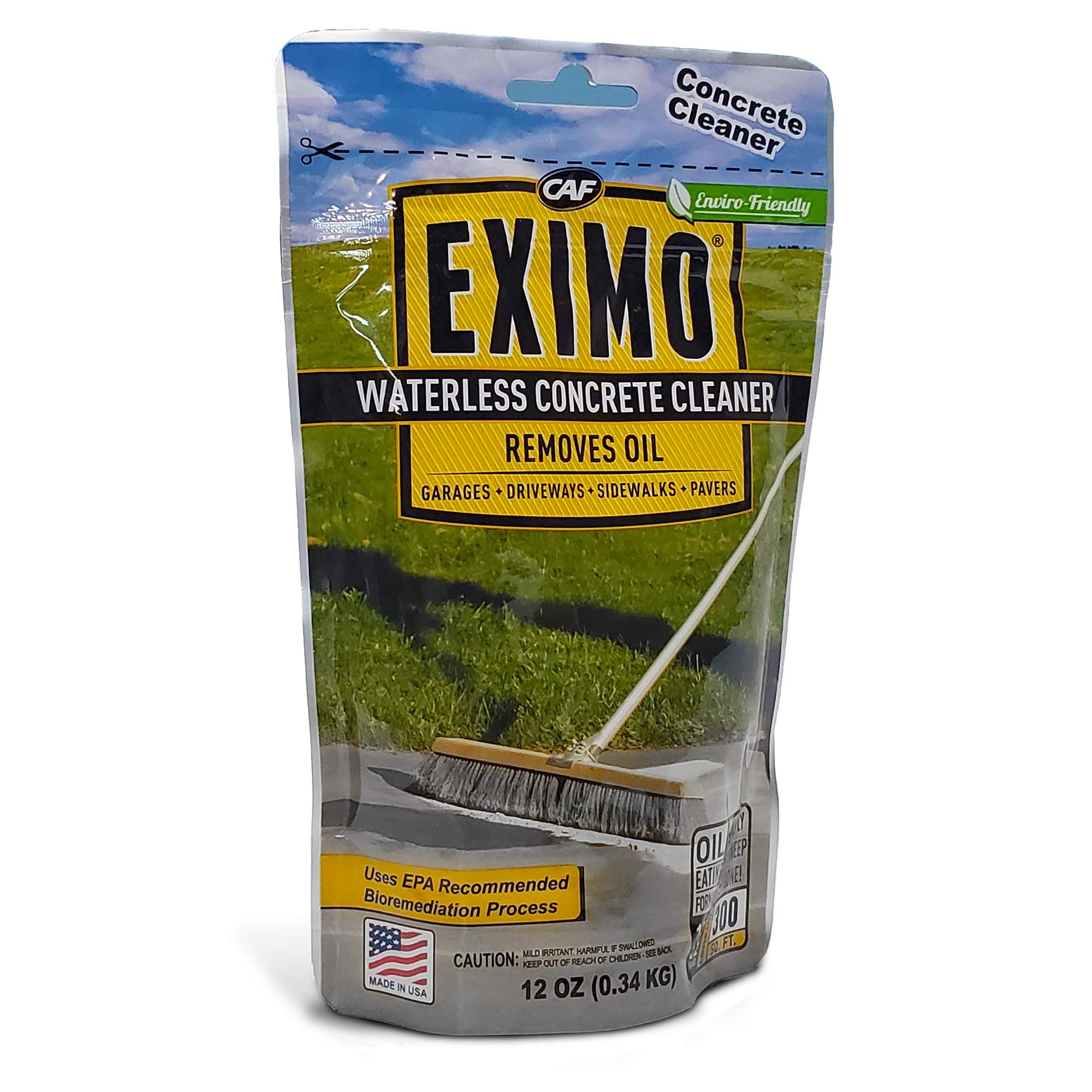 EXIMO Waterless Concrete Cleaner for Driveway & Garage - Outdoor Cleaning