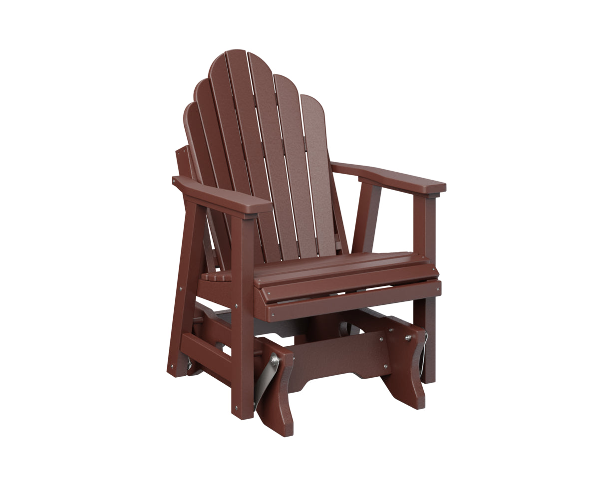 Berlin Gardens Cozi Back Single Glider - Comfortable Outdoor Rocking Chair for Patio, Porch & Garden Relaxation | Perfect for Reading, Lounging & Enjoying Nature