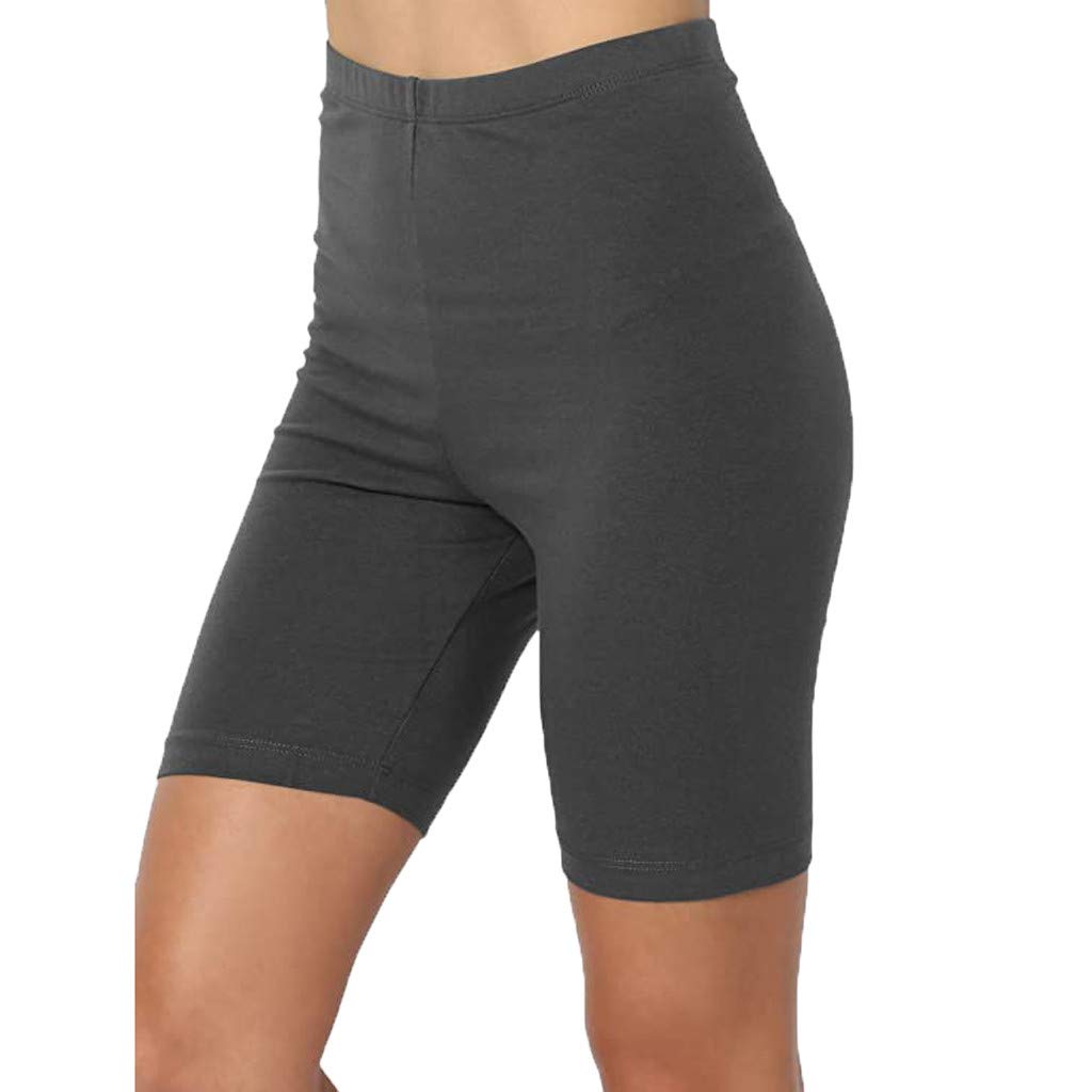 Hessimy High Waist Yoga Shorts - Tummy Control Workout Shorts for Women | Running & Home Fitness
