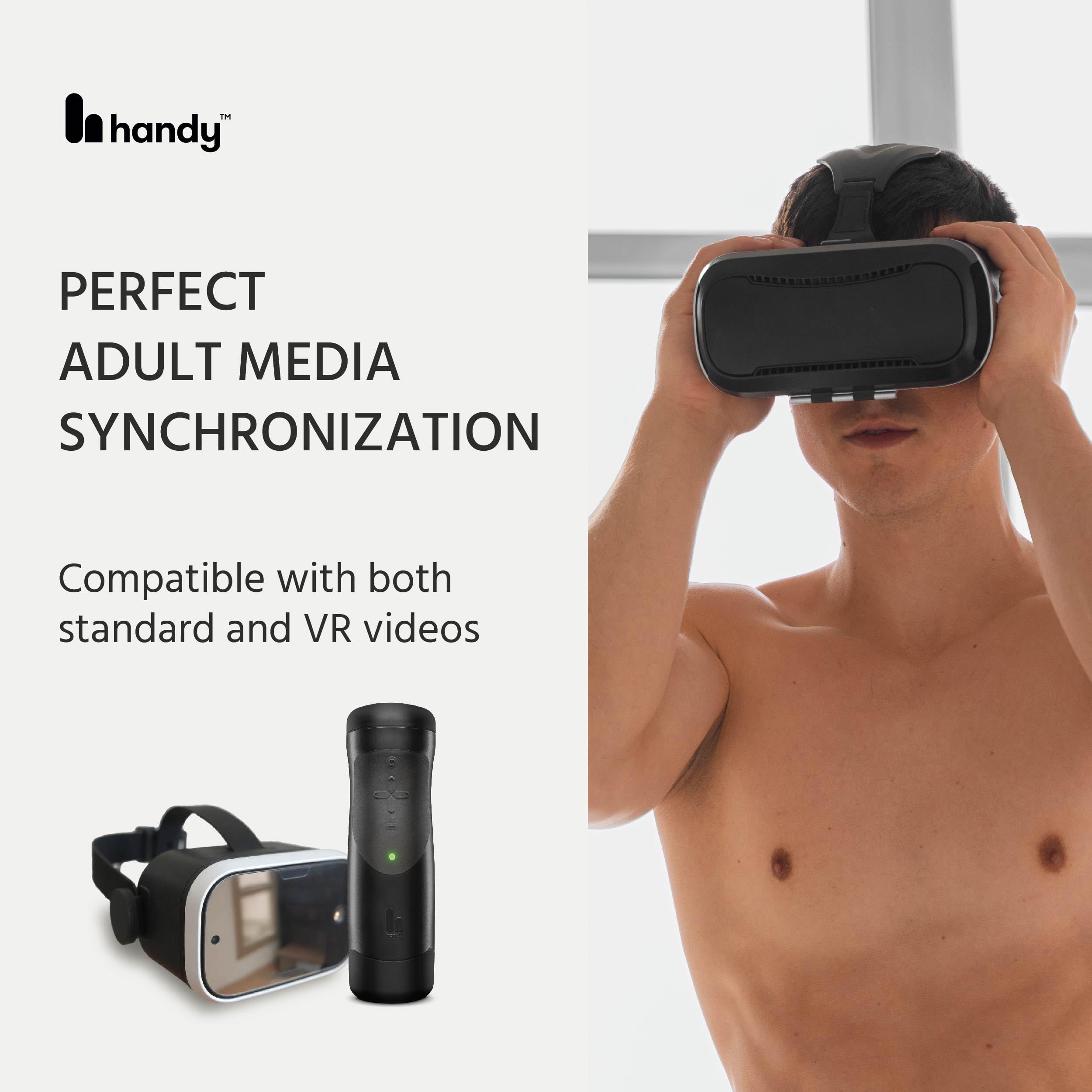 Premium Automatic Male Masturbator - Interactive VR Compatible Smart Stroker for Men | High-Tech Male Sex Toy for Solo Pleasure & Virtual Reality Experience