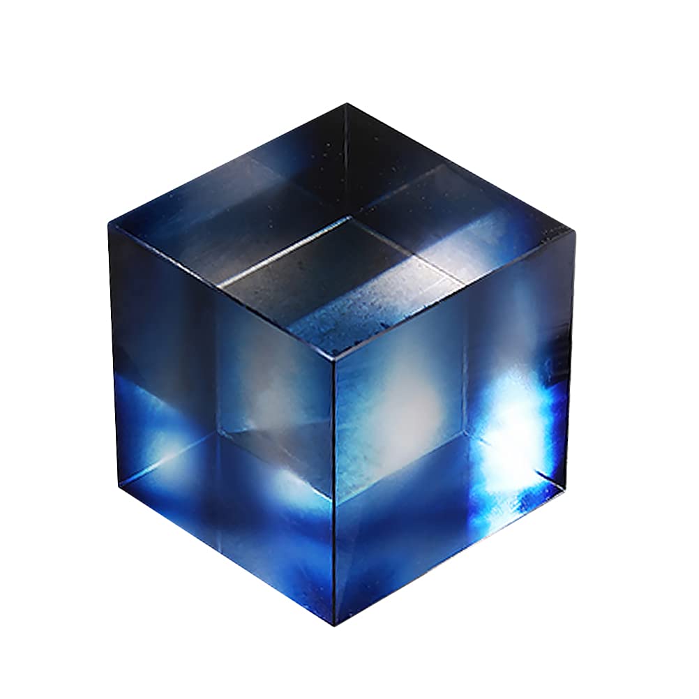 Modern Crystal Cube Decor - Blue Home Ornament for Party & Celebration