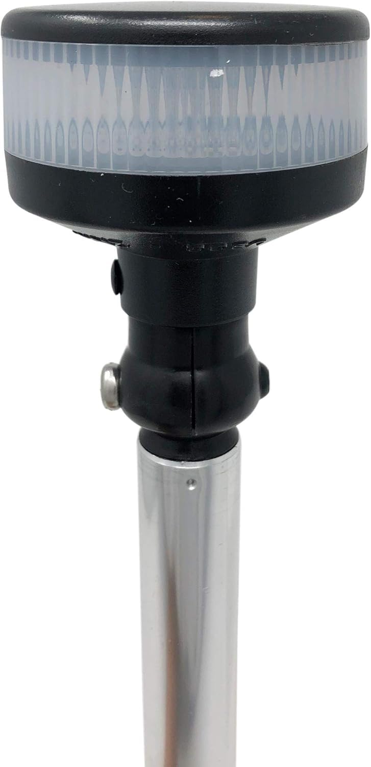 Monster Tower All-Around LED Navigation Light - 2NM Visibility, Foldable, 12V DC, Wiring Kit Included for Boats, Yachts & Marine Safety | Waterproof & Durable for Night Sailing & Fishing
