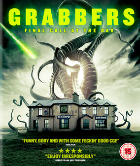 Grabbers Blu-ray Movie - Irish Horror Comedy Film with English Subtitles - Perfect for Movie Nights & Halloween Parties