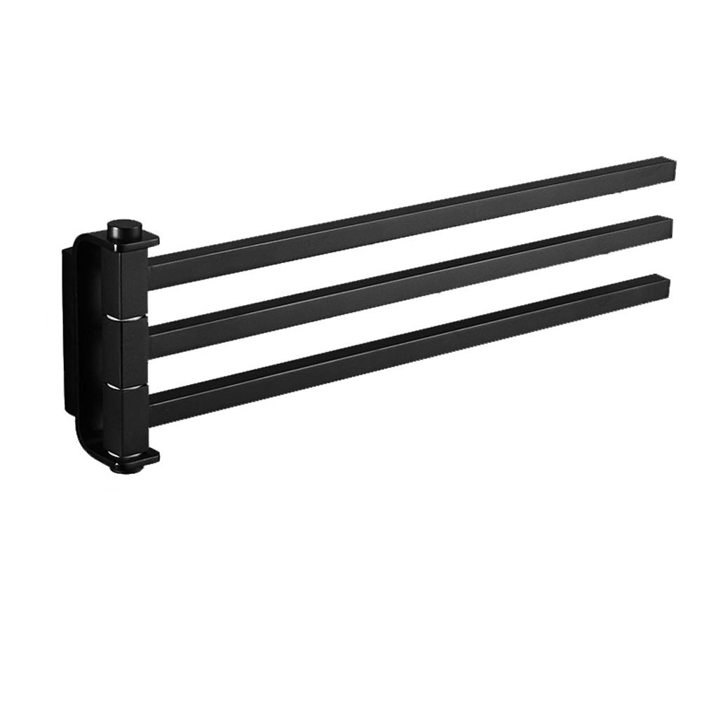 Solid Copper Towel Bar - Adjustable & Rotating Single/Double Pole Towel Rack for Bathroom - Rust-Resistant Bathroom Hardware with Modern Design - Perfect for Spa, Hotel, and Home Bathroom Organization (Color: Bronze)