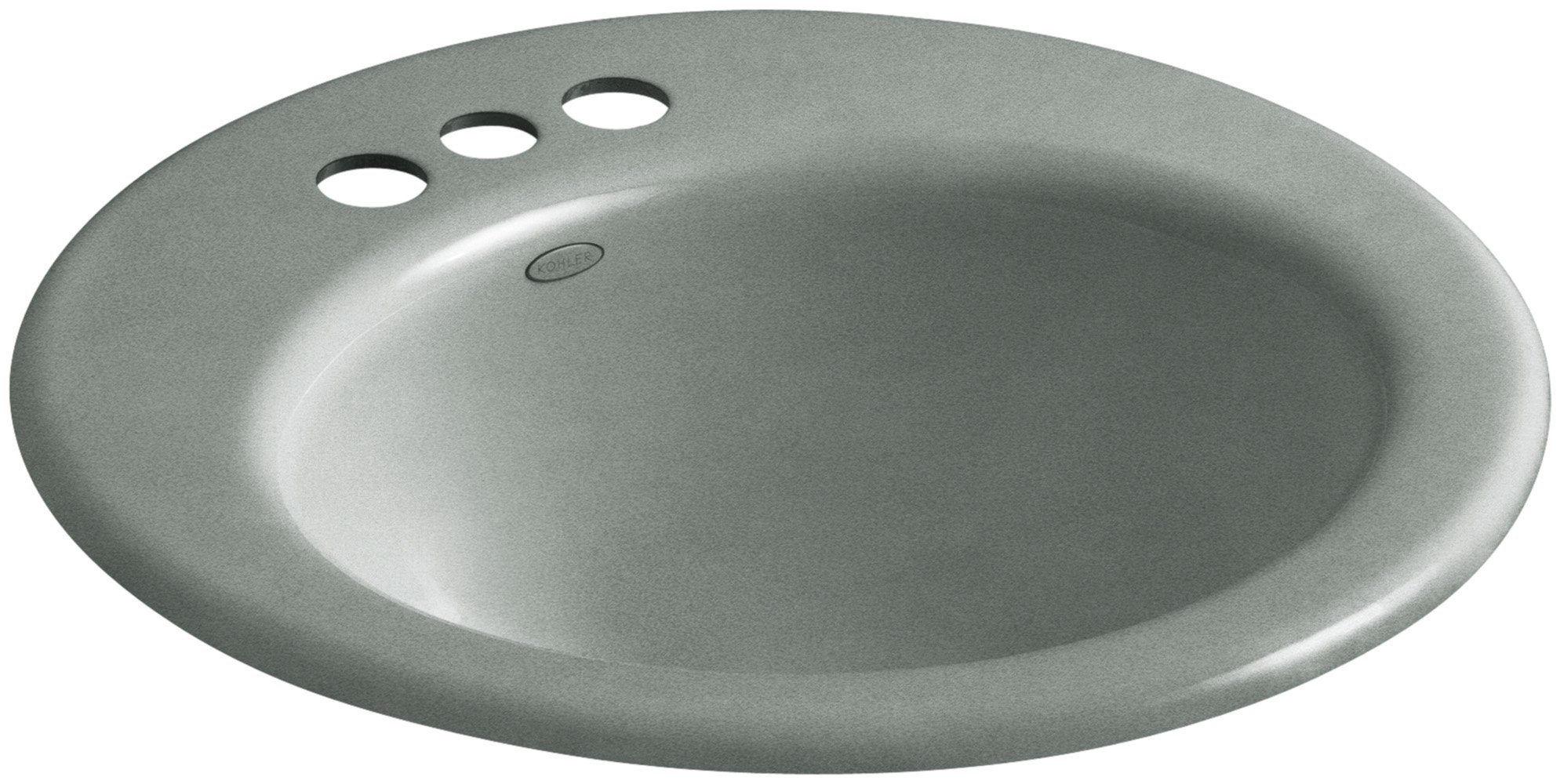 KOHLER K-2917-4-FT Radiant Drop-In Bathroom Sink with 4