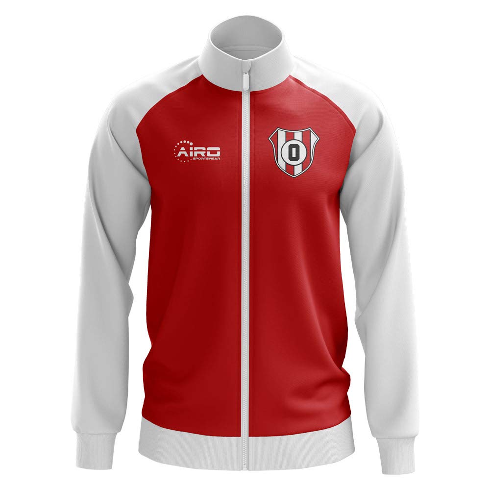 Airosportswear Olympiakos Concept Football Track Jacket - Red Soccer Training Jacket for Men, Lightweight Breathable Running Windbreaker - Perfect for Football Practice, Jogging & Outdoor Sports