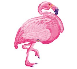 Pink Flamingo Luau Birthday Party Balloons Decorations Supplies Hibiscus Flowers for Hawaiian Tropical Theme Party Decorations & Summer Pool Party Decor