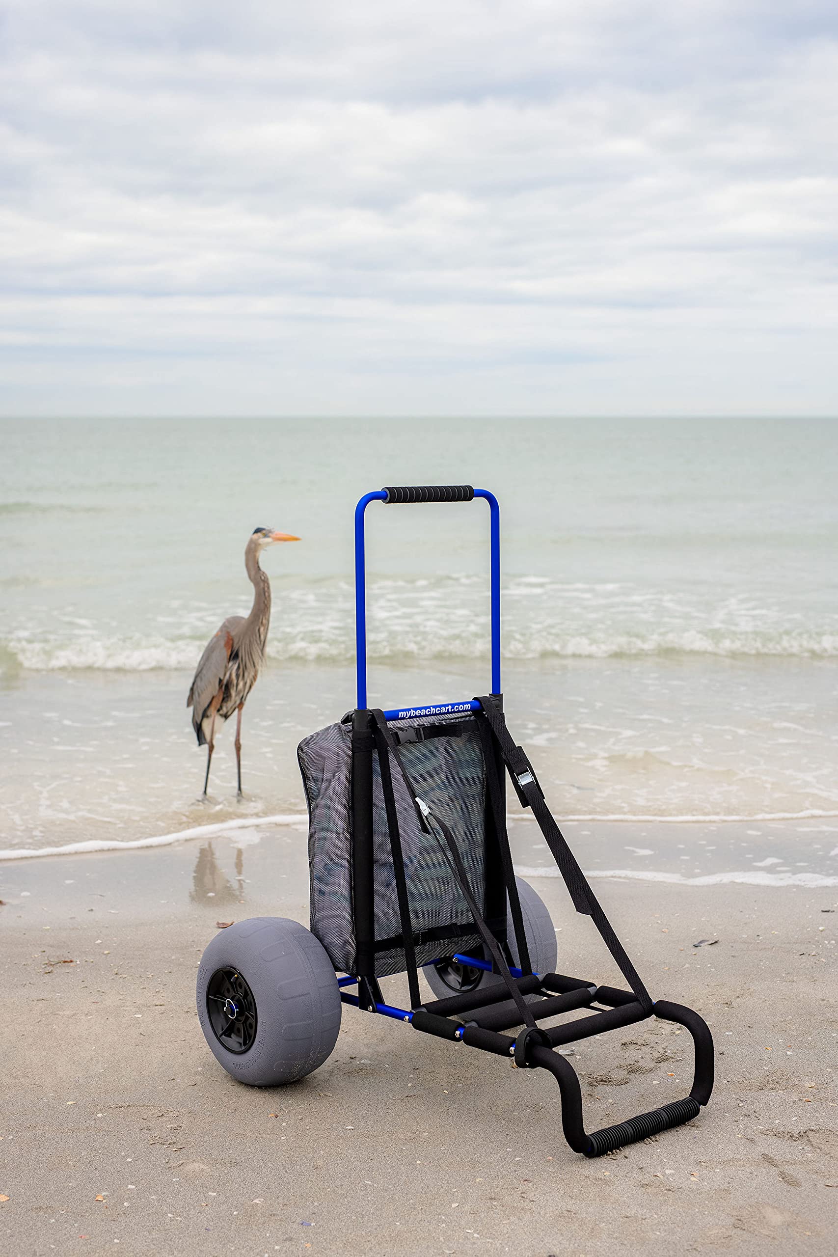 My Beach Cart® - Original Patented Rust-Free Aluminum Folding Beach Wagon with 13