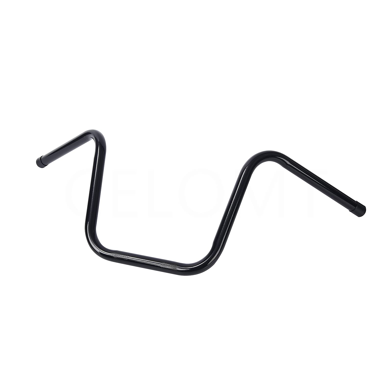 7/8'' Ape Hanger Motorcycle Handlebars - 8'' Rise Black Iron Cruiser Bars for Harley, Chopper & Custom Bike Builds - Perfect for Comfortable Riding & Customization Projects