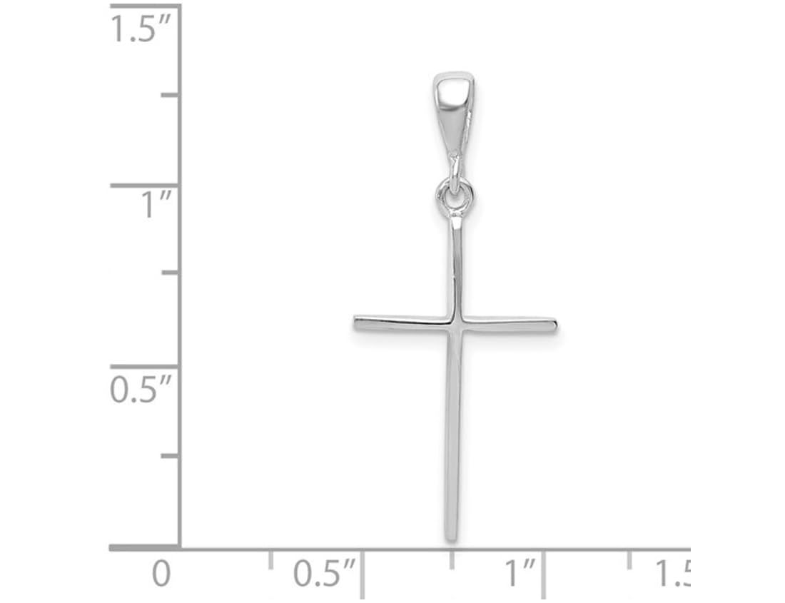 14K White Gold Cross Pendant Necklace for Women - Elegant Religious Jewelry Gift for Baptism, First Communion & Confirmation - Perfect for Church, Weddings & Special Occasions