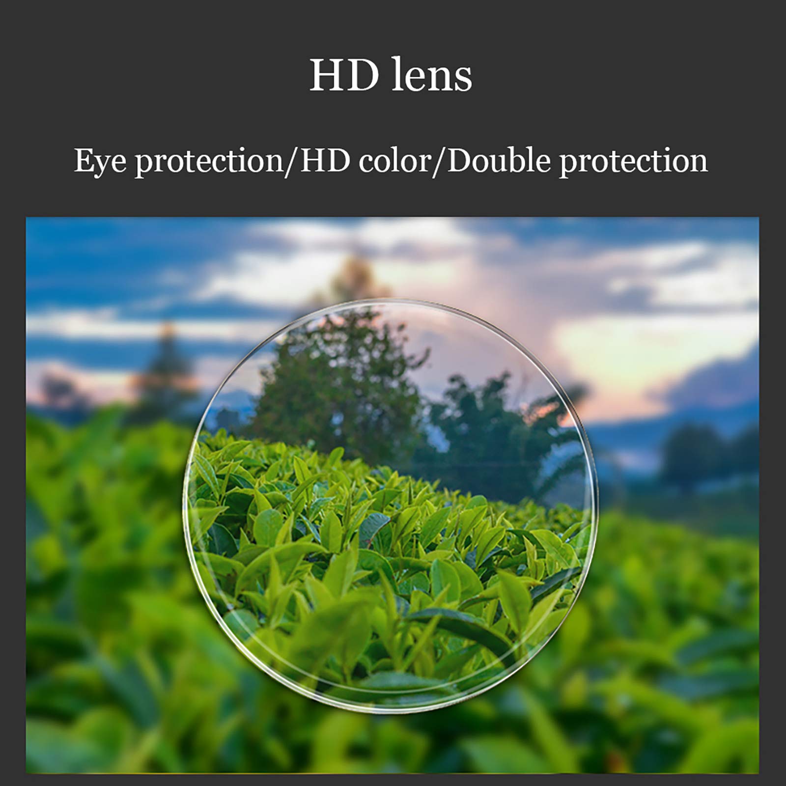 Blue Light Blocking Reading Glasses - Anti-Fatigue HD Resin Lens with UV Protection, Progressive Multifocal for Near & Far Vision, Lightweight & Portable Gunmetal Frames +2.0 Strength - Perfect for Outdoor Reading, Computer Use & Daily Activities