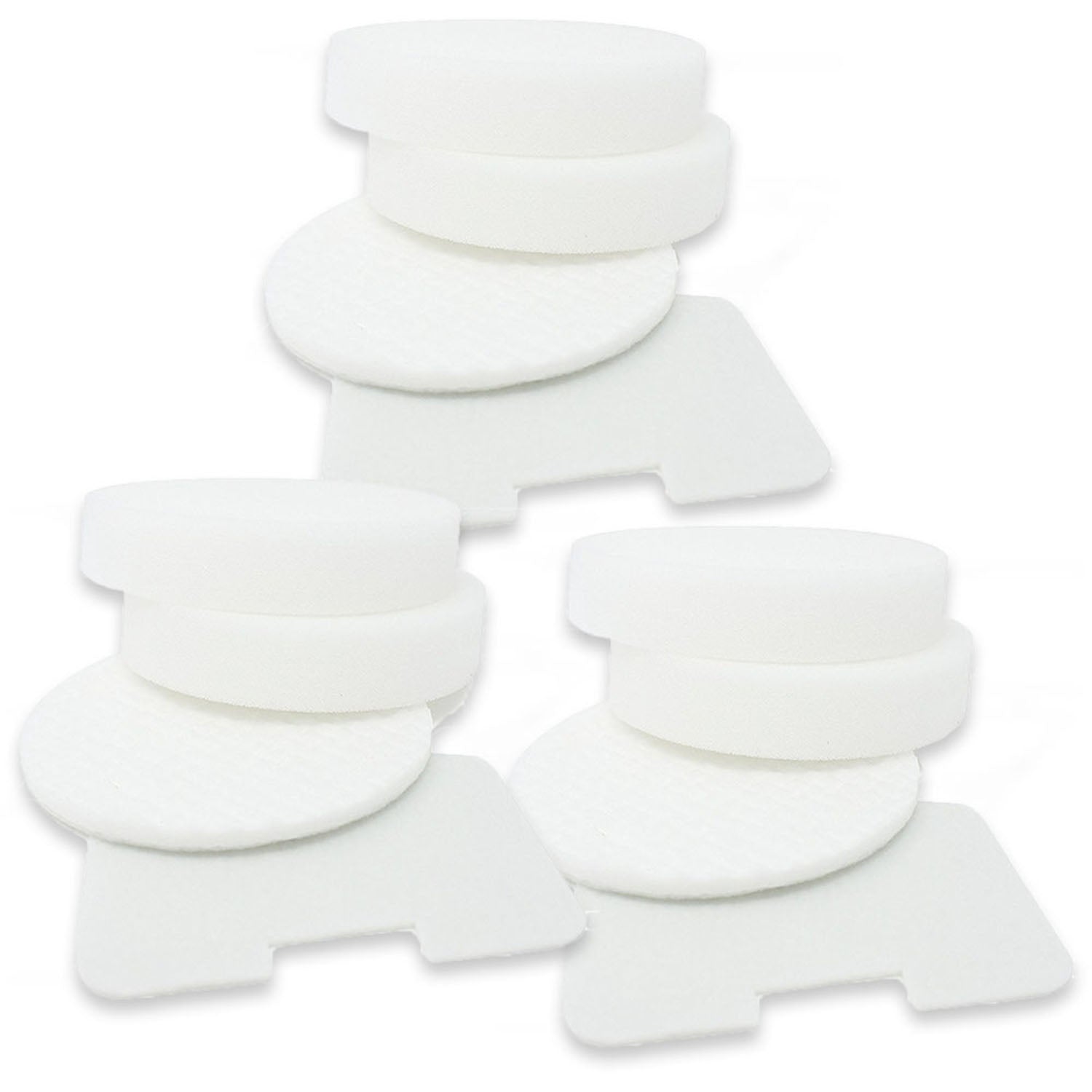 MaximalPower Replacement Foam & Felt Filters for Shark NV22L Vacuum Cleaner - 2 Pack Circular Filters with Exhaust Filter | Compatible with Shark NV22L Series | Perfect for Pet Hair, Dust & Allergen Removal