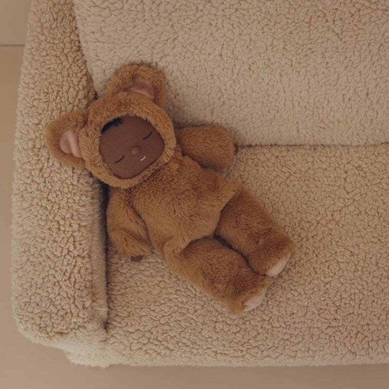 Cozy Dinkums Teddy Mini Plush Stuffed Animal - Soft Cuddly Bear Toy for Kids, Babies & Nursery Decor | Perfect for Gifts, Bedtime Comfort & Nursery Room Decorations
