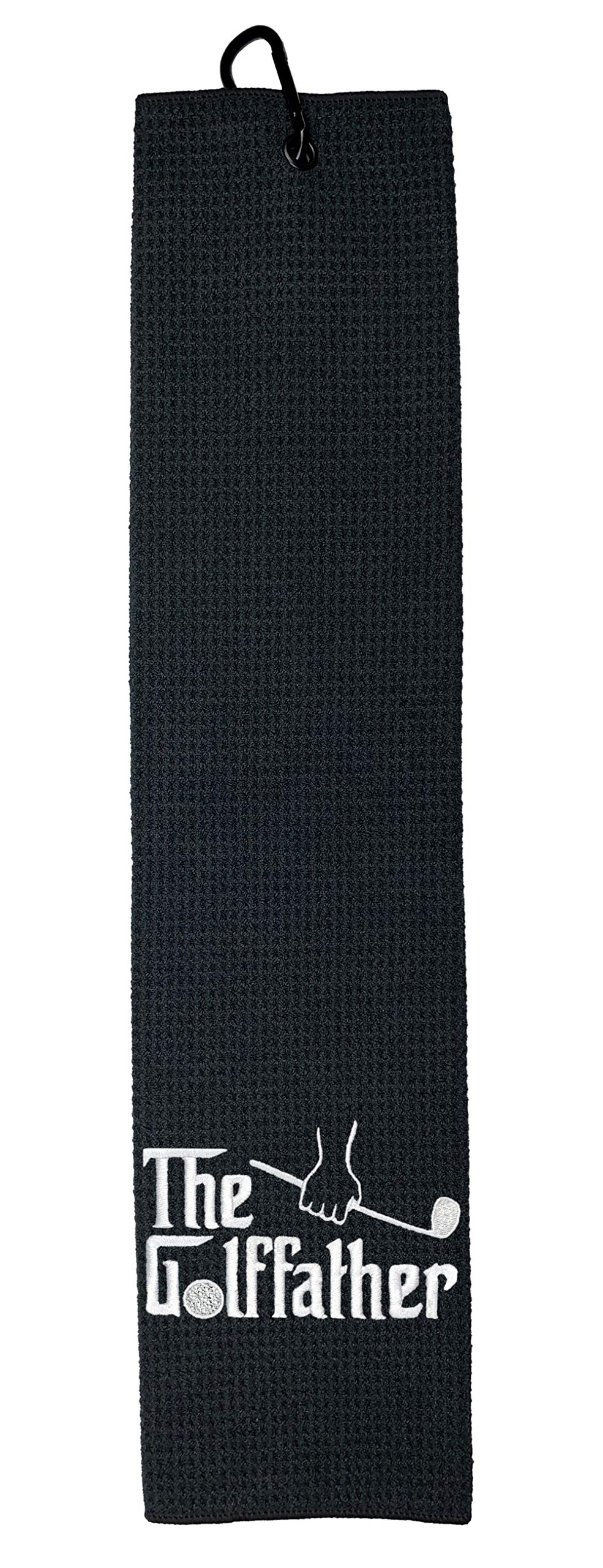 Wolf Golf Towels - Premium Embroidered Funny Golf Towel for Men | Golf Accessories & Gifts | Perfect for Course, Practice & Golf Tournaments
