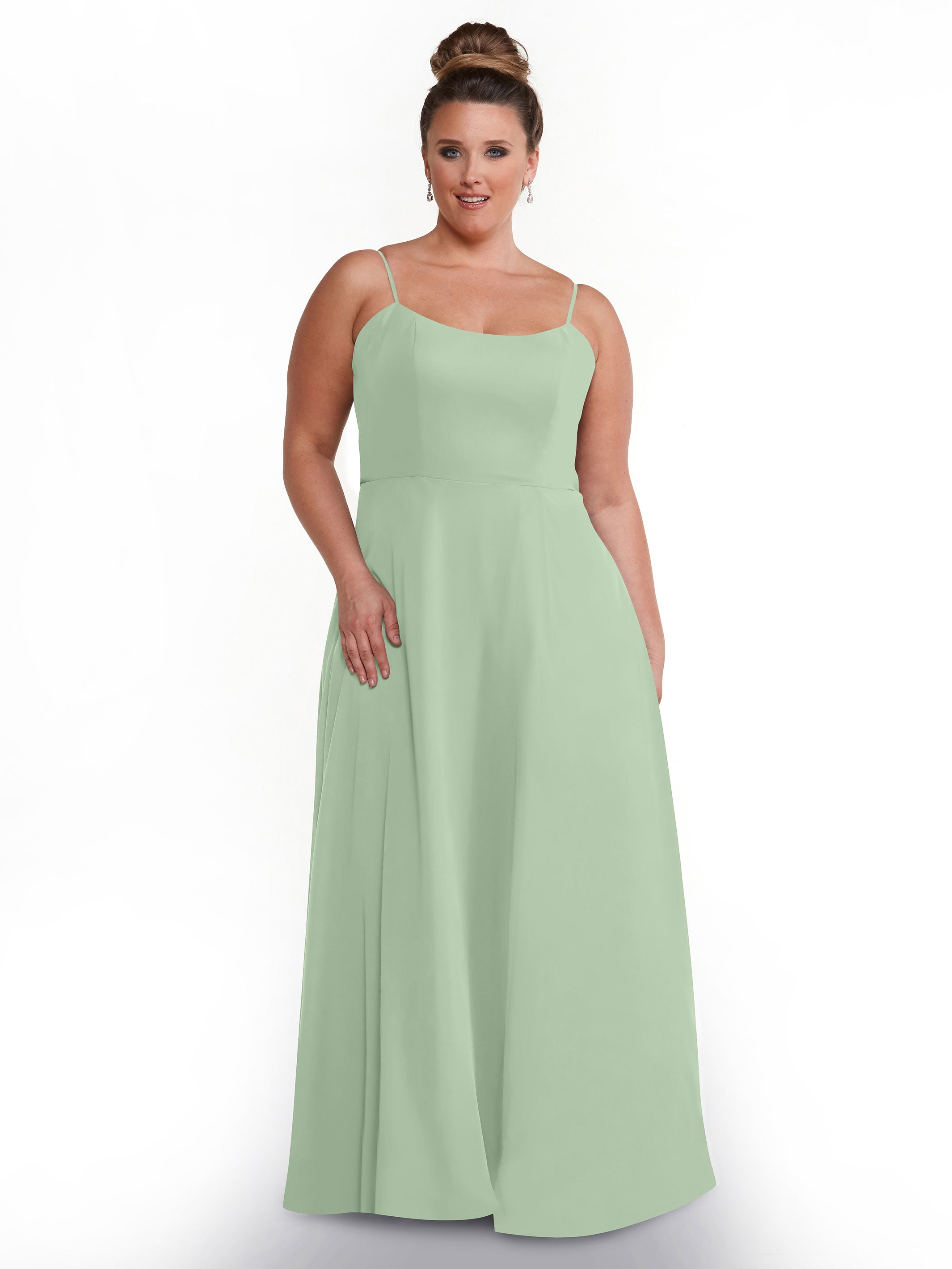 Elegant A-Line Bridesmaid Dresses with Flowy Chiffon Skirt & Thigh High Slit - Perfect for Weddings, Formal Events & Special Occasions