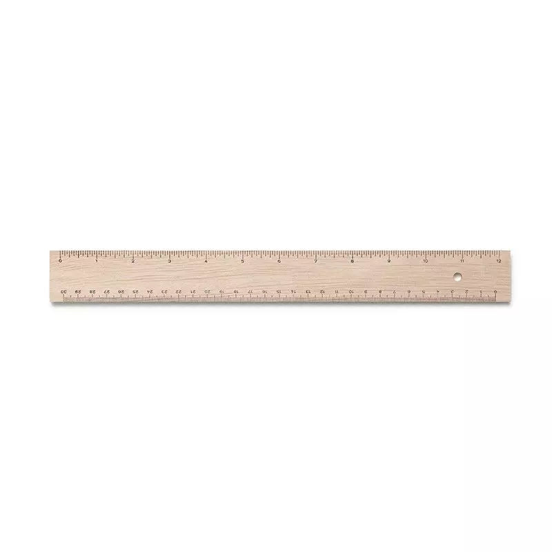 Premium Wooden Ruler with Inches and Centimeters Measurement - Perfect for School, Office, and DIY Craft Projects