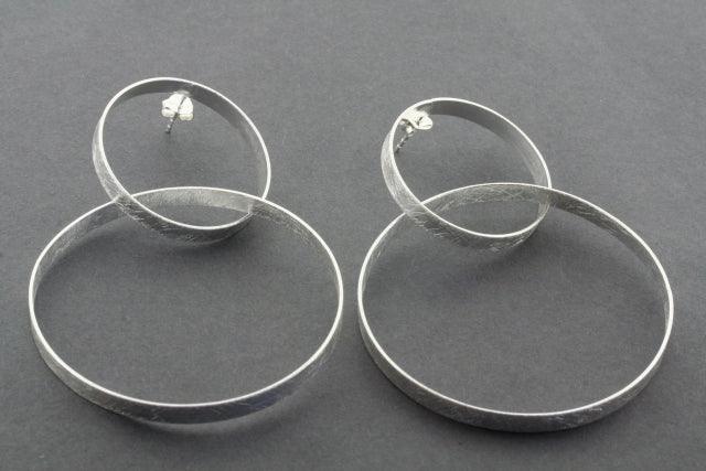 Large Interlinked Hoop Earrings for Women - Trendy Gold & Silver Statement Jewelry - Perfect for Parties, Weddings & Everyday Wear