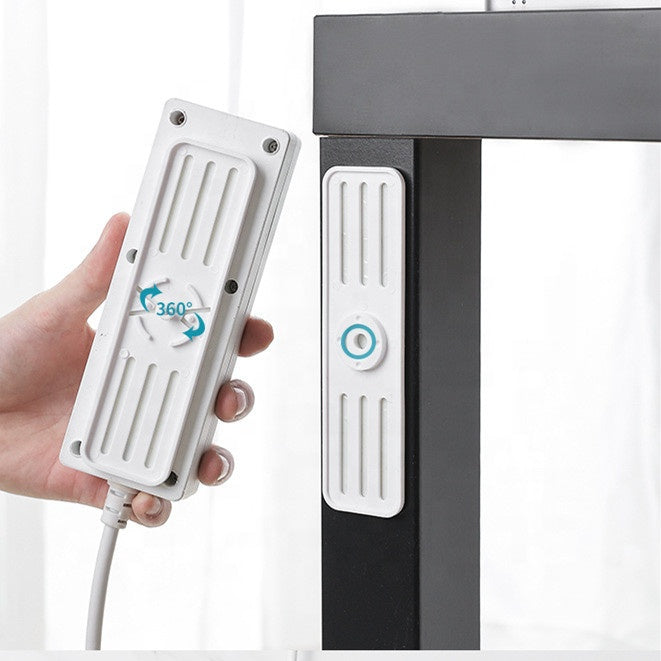 Wall Mounted Rotatable Extension Socket Plug Holder - Cable Management Organizer for Home, Office & Workshop - Power Outlet Organizer with 360° Rotation