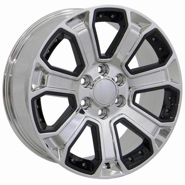 20 Inch Chrome Replacement Wheel for Chevy C2500 1988-2000 | OEM Style Rim 9506445 | Perfect for Truck Restoration & Custom Upgrades