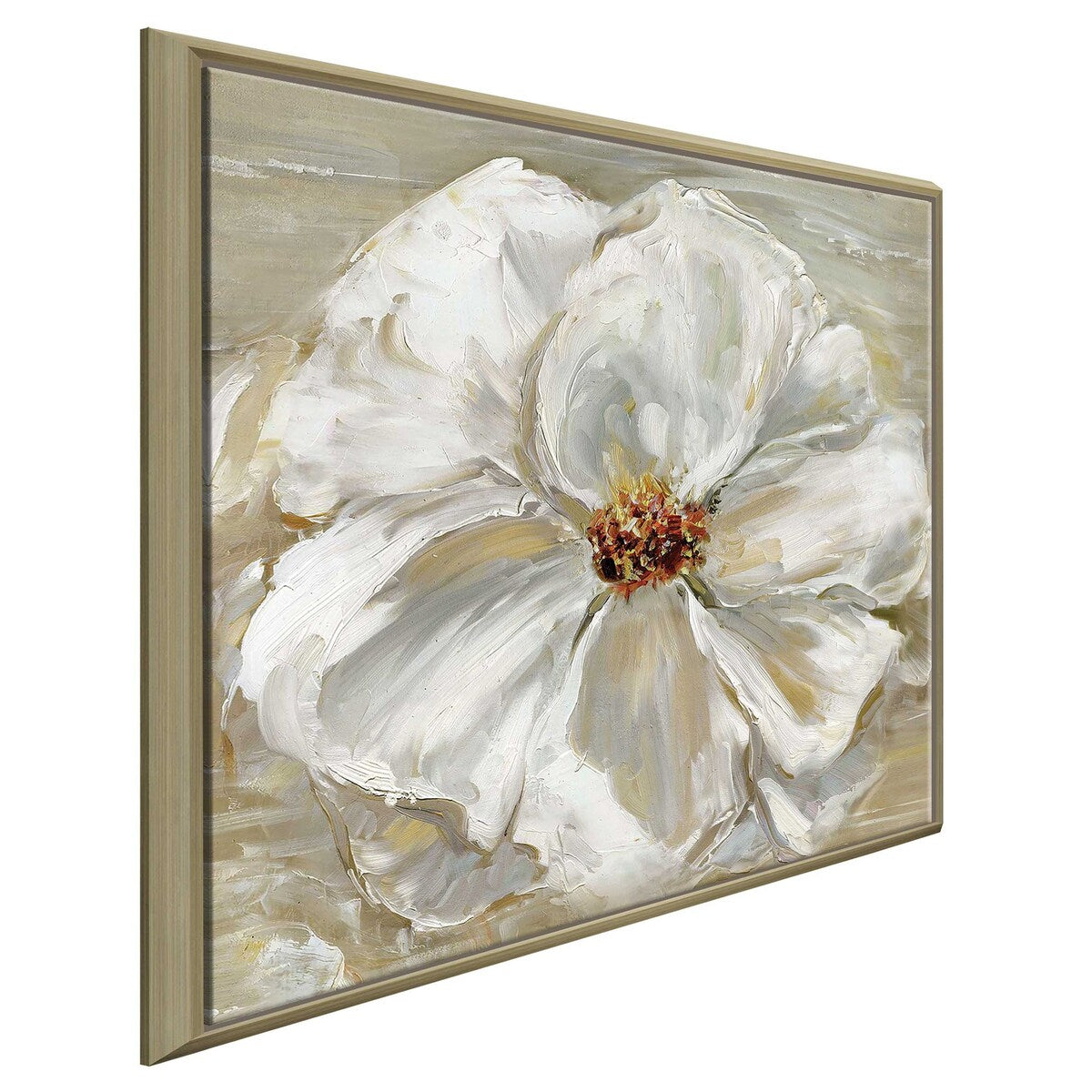 Bloomin' Beauty II Floral Art Print on Floating Canvas - Modern Wall Decor for Living Room, Bedroom & Office