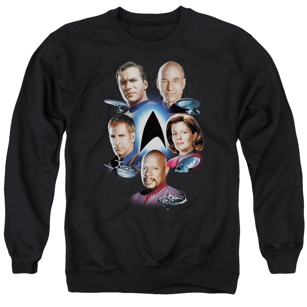 Star Trek Starfleet's Finest Unisex Crewneck Sweatshirt for Men & Women | Comfortable Cotton Pullover for Sci-Fi Fans, Cosplay & Casual Wear