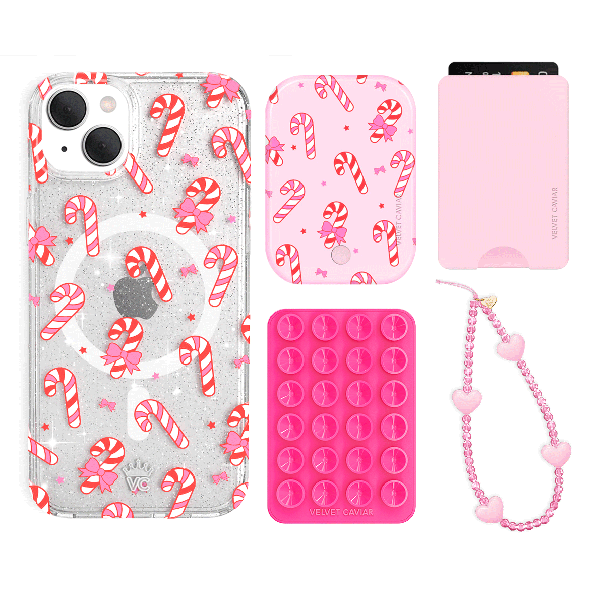 Peppermint Princess iPhone Wallet Case with Card Holder - Slim Protective Cover for iPhone 13/14/15 Pro Max - Perfect for Travel, Shopping & Everyday Use