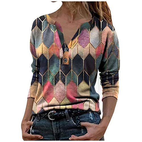 Qisemi Women's Summer T-Shirt - Fashion Print V Neck Short Sleeve Tunic Top with Zipper & Cold Shoulder Design | Perfect for Beach, Vacation, and Casual Outfits