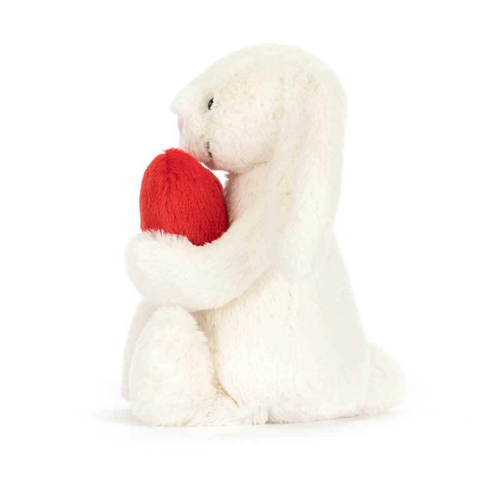 Bashful Red Love Heart Bunny Medium - Adorable Plush Stuffed Animal for Valentine's Day Gifts, Anniversary Presents & Nursery Decor
