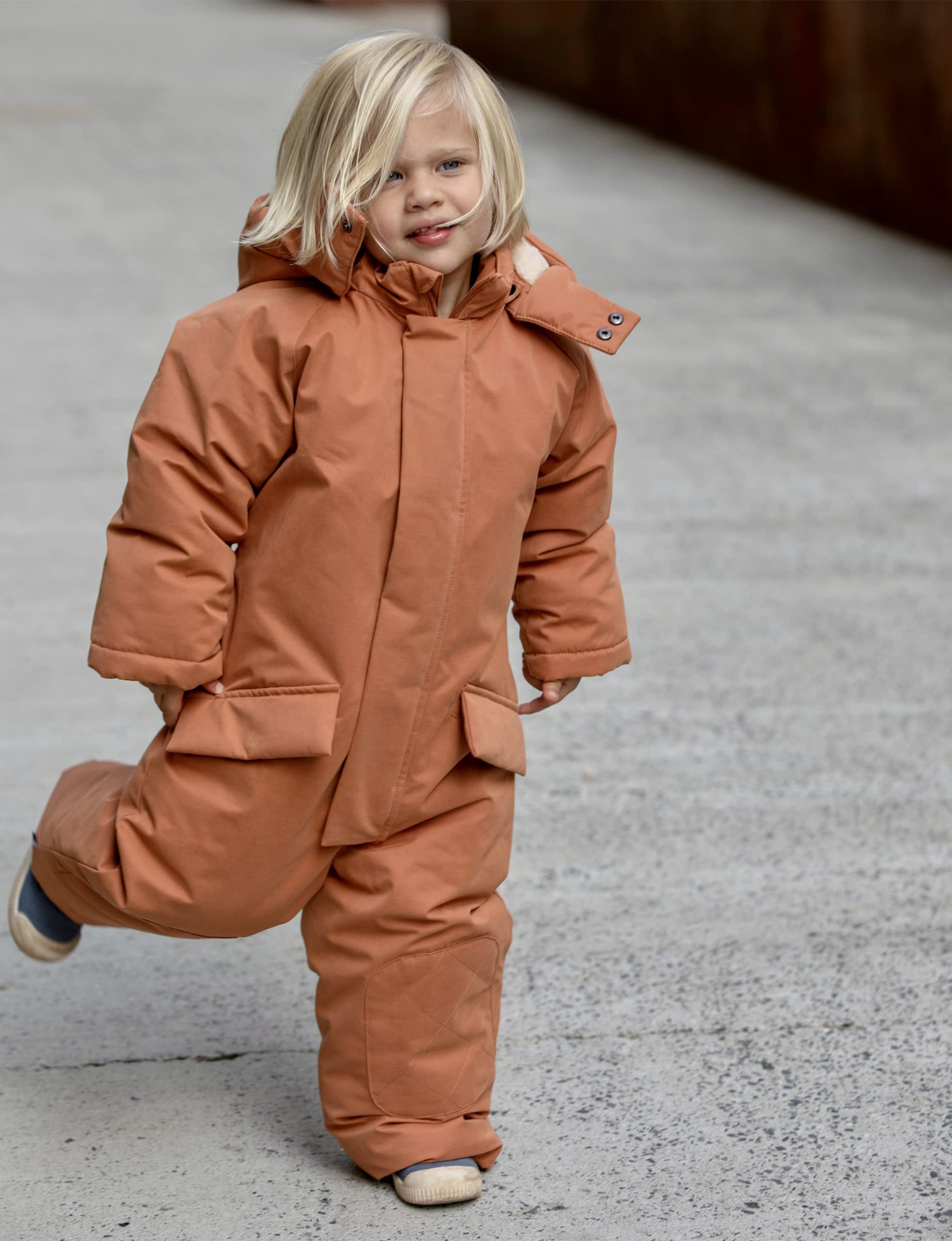 7AM Enfant Baby Jumpsuit Coat - 2-Way Zipper Teddy Jumpsuit for Infants & Toddlers | Waterproof, Soft Cotton Winter Wear | Warm Outerwear for Newborns | Perfect for Stroller Walks, Outdoor Play & Cold Weather Adventures