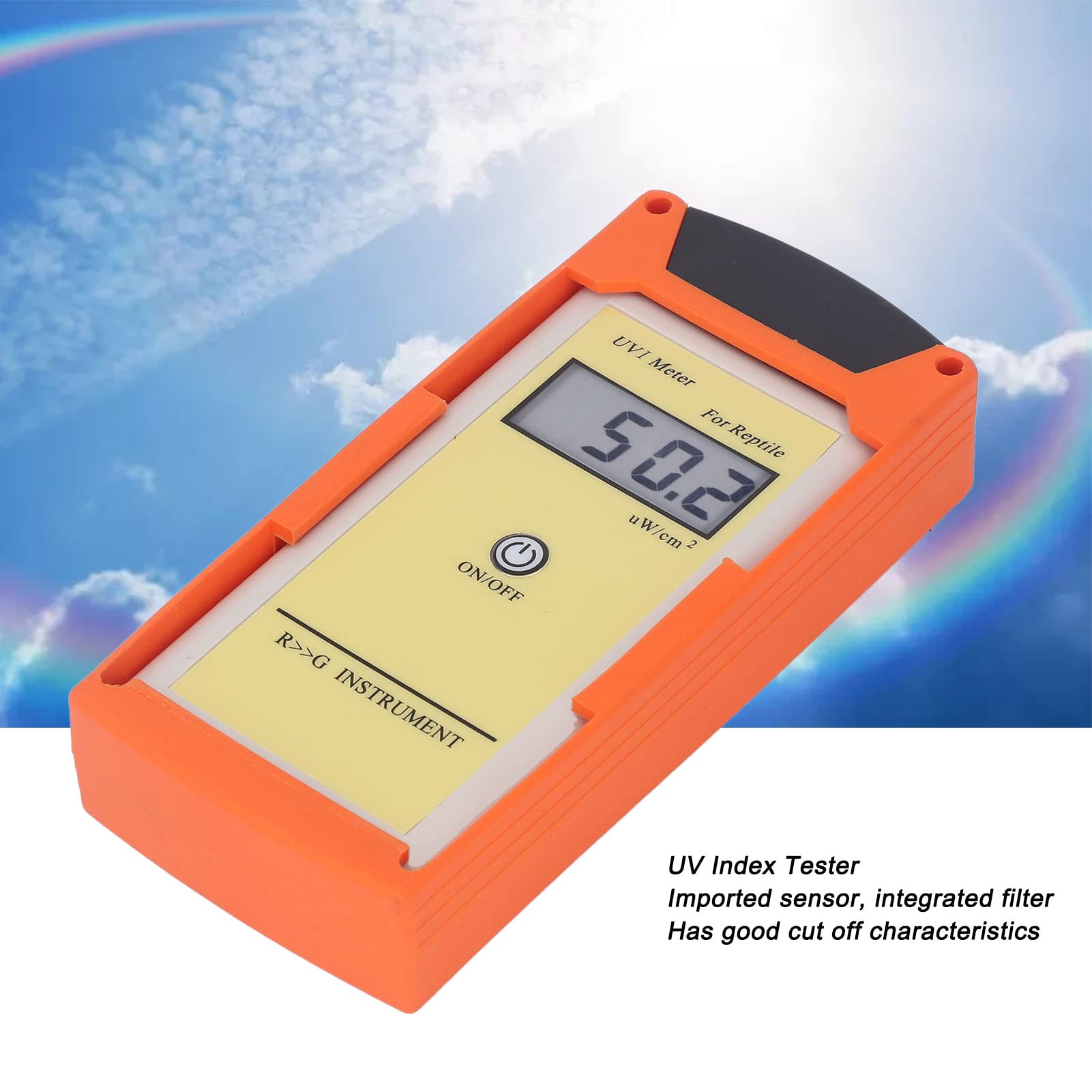 High Accuracy Digital UV Index Meter with LCD Display - Portable UVI Tester for Sun Protection, Outdoor Activities & Skin Care - Solar Ultraviolet Detector for Beach, Hiking, Gardening & Sun Safety