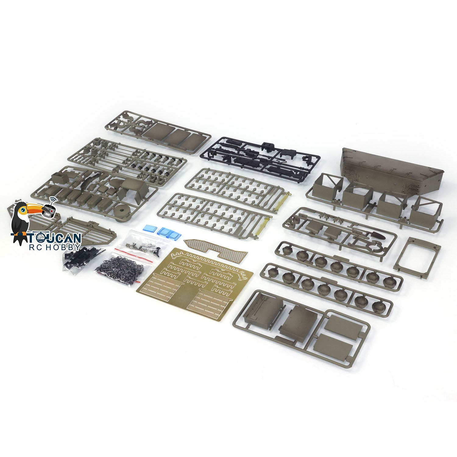 Heng Long 1/16 Scale RC Tank Plastic Parts Bag - US Stock | Decorative Accessories for Remote Controlled Armored Vehicle, Panzer & IDF Merkava MK IV Simulation Models (3958) | Perfect for Military Enthusiasts & Model Collectors