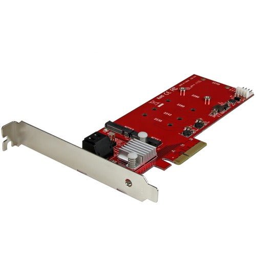 2X M.2 NGFF SSD RAID Controller Card with 2X SATA III Ports - PCIe Adapter for High-Speed Storage Expansion | Perfect for Gaming PCs, Workstations & Data Servers