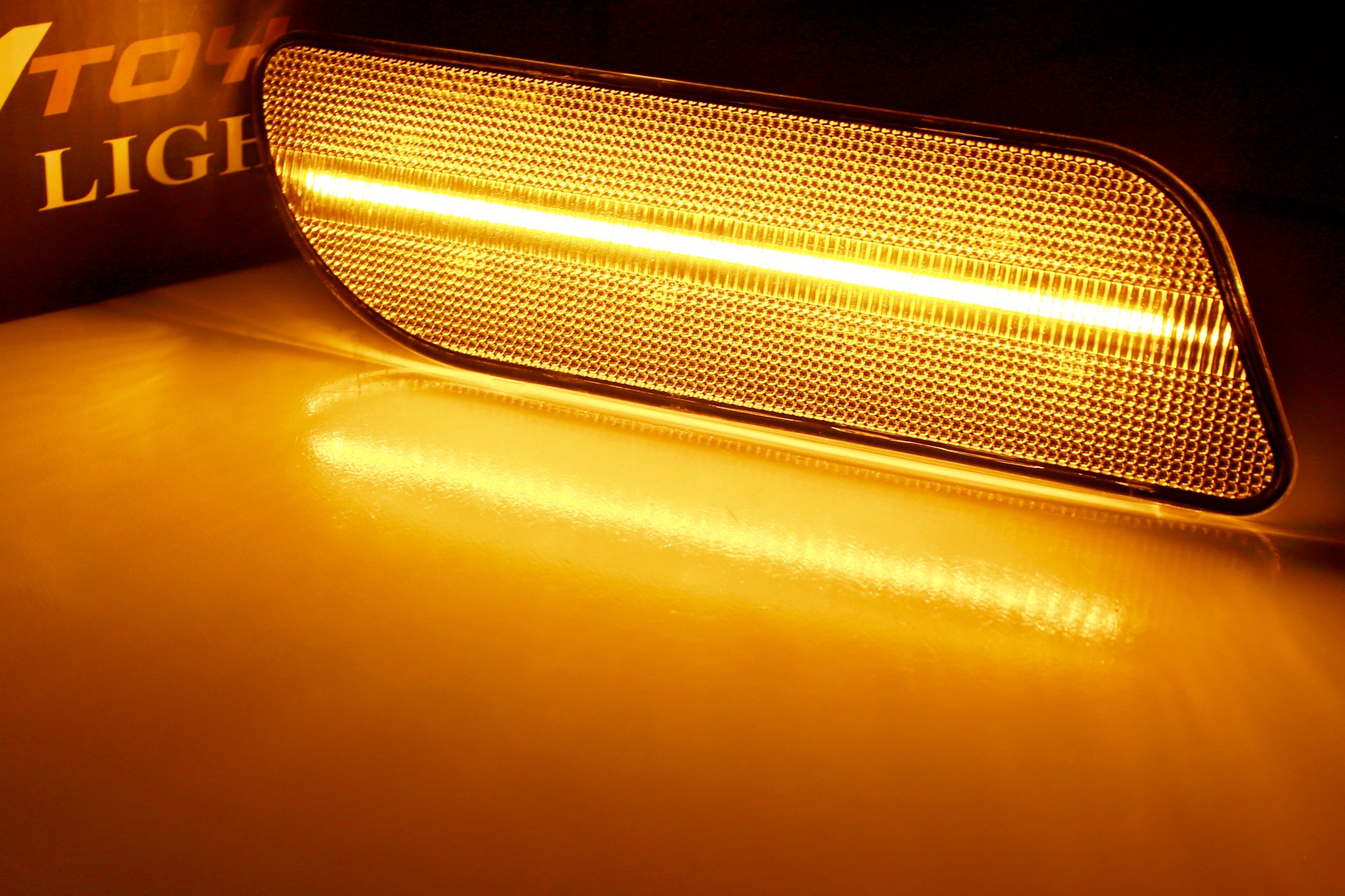 Amber LED Side Marker Lights for Mercedes-Benz R170 SLK & W208 CLK Class - Clear Lens, Durable Replacement - Perfect for Night Driving & Car Customization