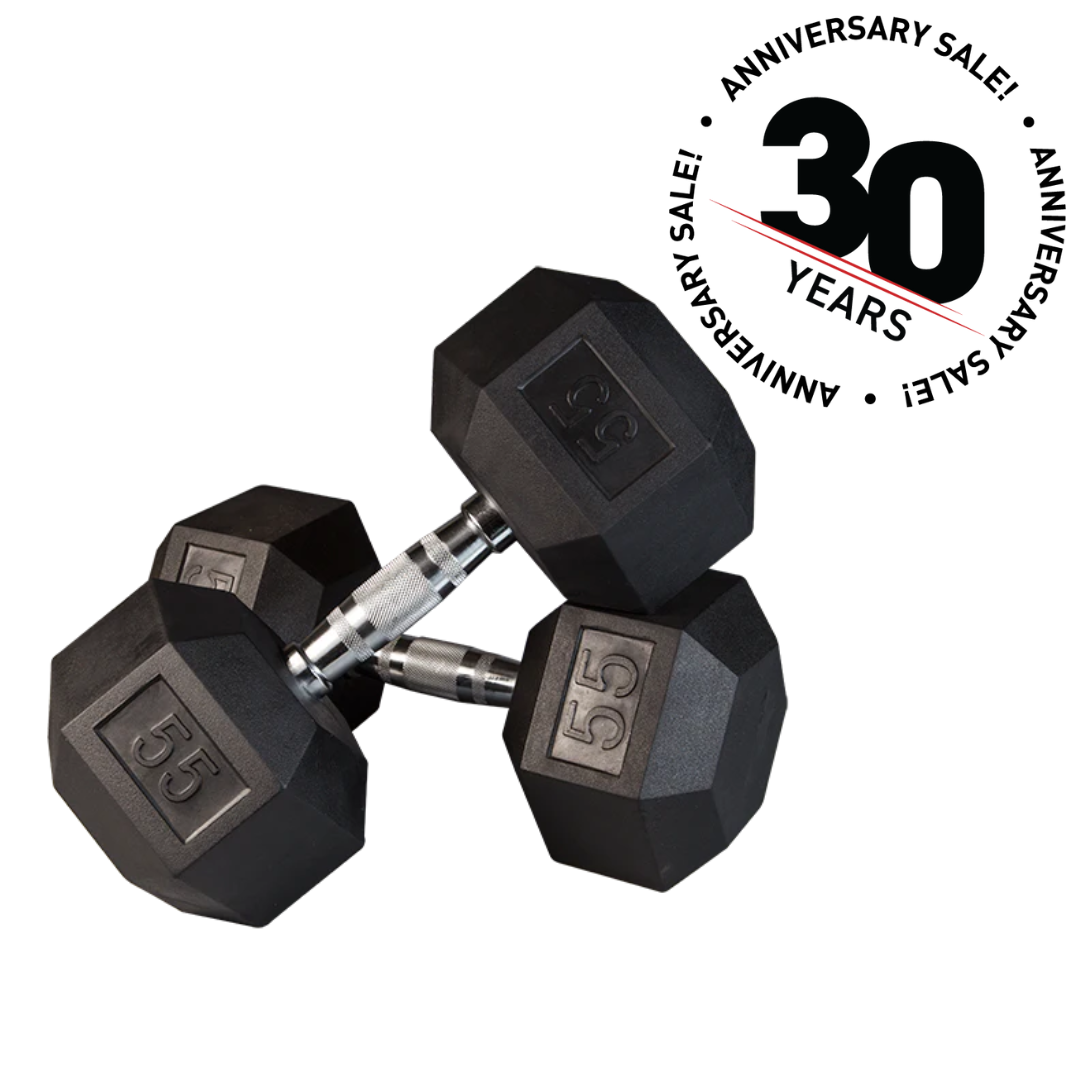 Premium Rubber Hex Dumbbells for Home Gym - Weight Lifting Equipment for Strength Training & Fitness - Ideal for CrossFit, Bodybuilding & Home Workouts