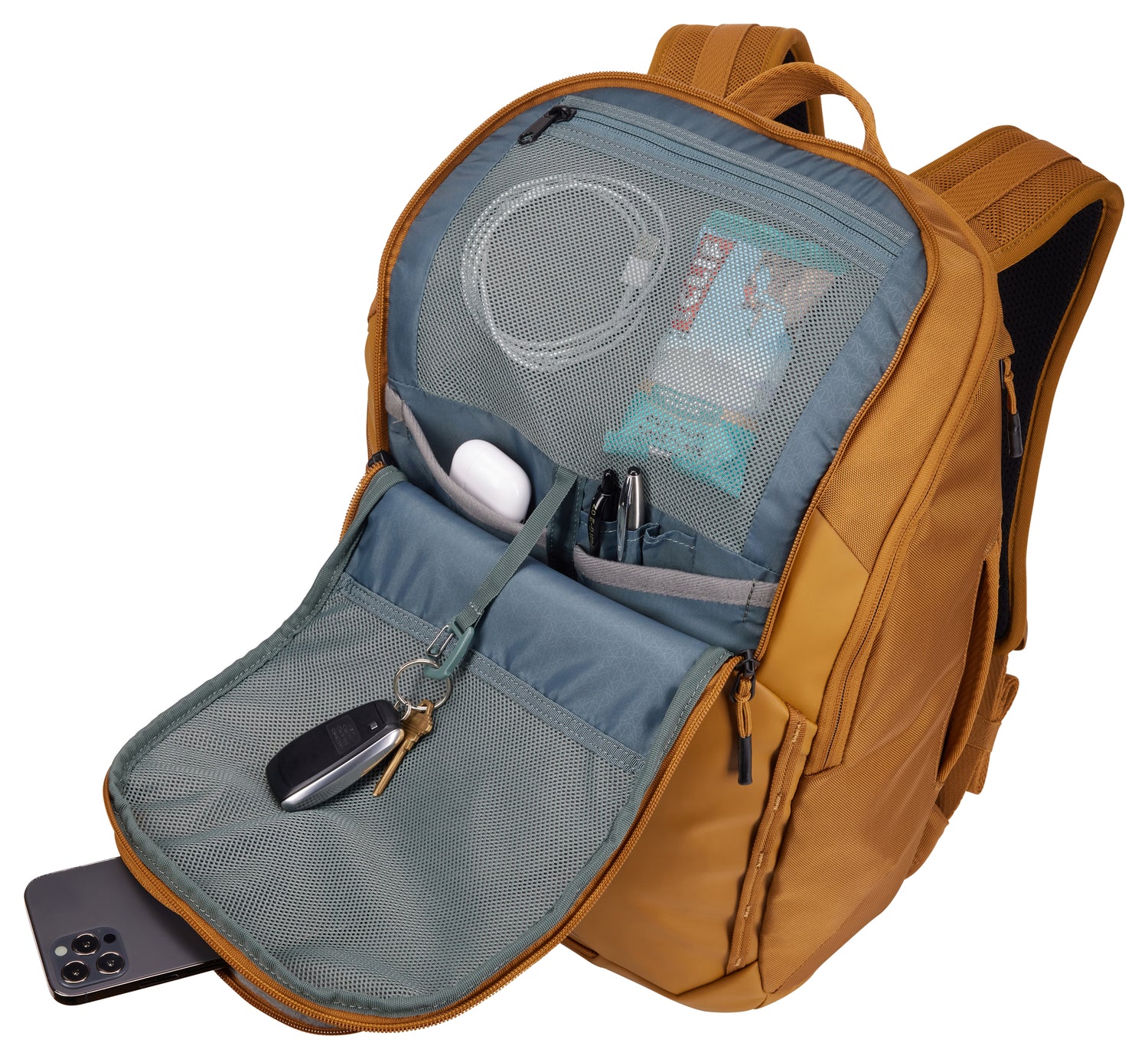 Thule Chasm 26L Laptop Backpack - Water-Resistant Travel & Work Backpack for Men & Women - Perfect for Commuting, Business Trips & College (Golden)