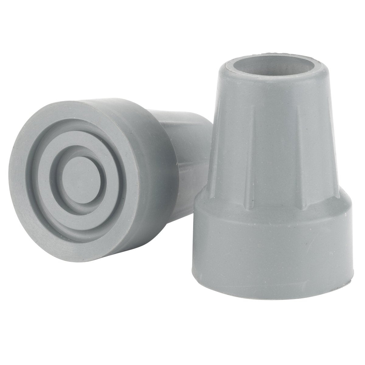 Non-Slip Crutch Tips 7/8 Inch Diameter - Heavy Duty Rubber Replacement Tips for Canes & Walkers - Indoor/Outdoor Use for Safety & Stability