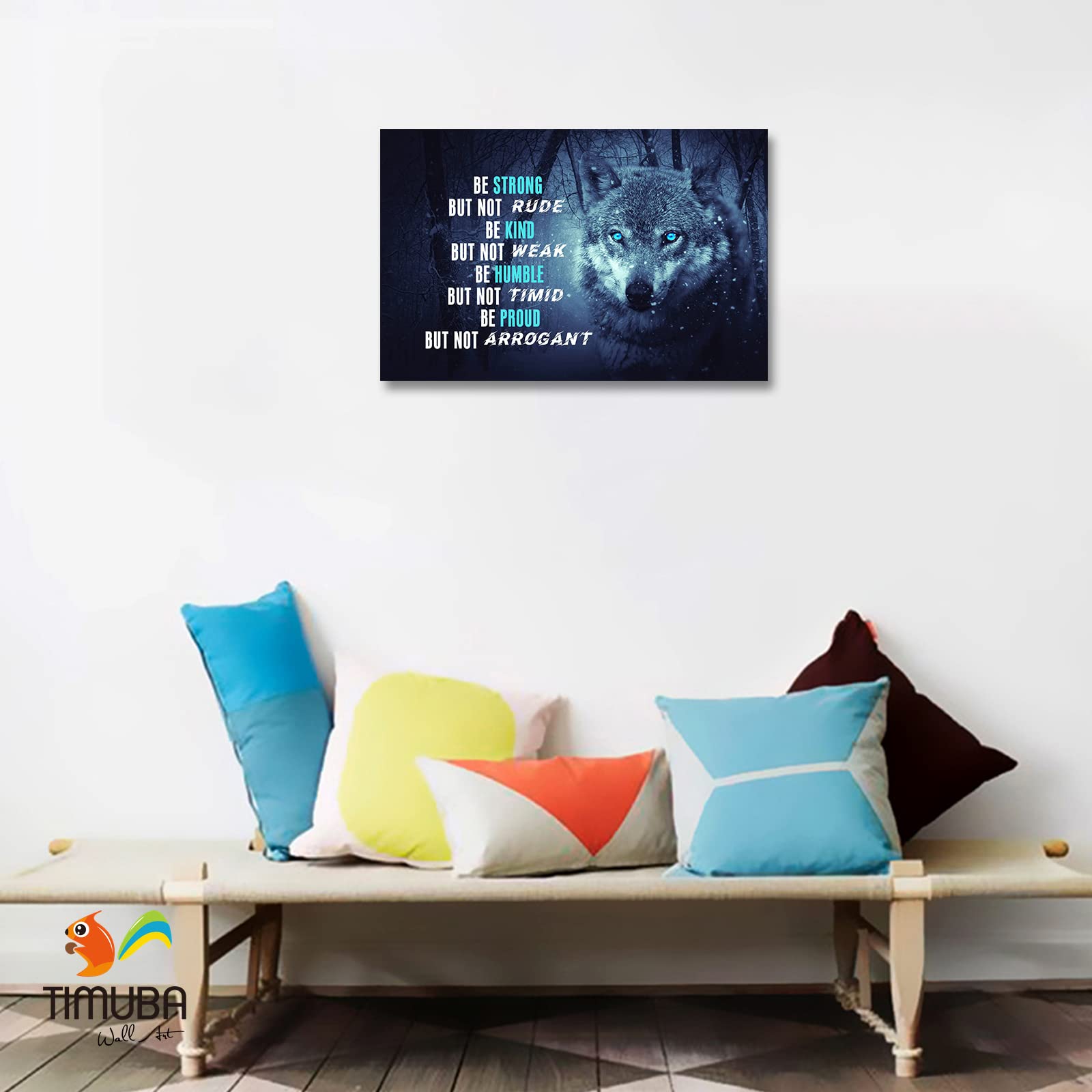 Inspirational Wall Art with Motivational Quotes - 12x18 Inches Framed Canvas for Office, Home & Gym Decor - Horse Design Positive Sayings Wall Decor - Perfect for Living Room, Bedroom & Workspace