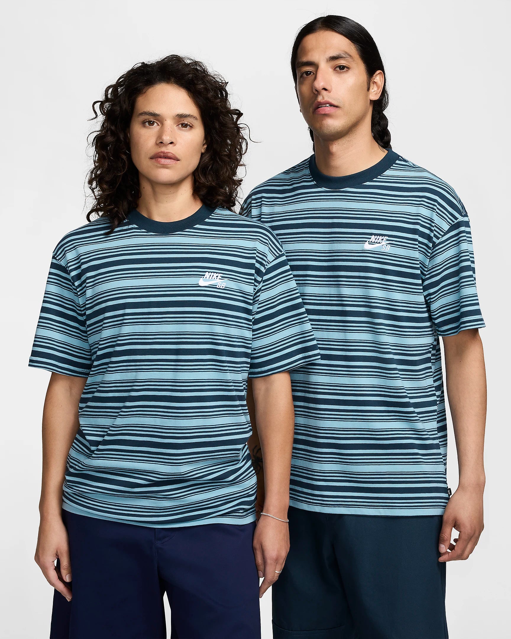 Nike SB M90 Stripe Tee - Denim Turquoise Men's Graphic T-Shirt | Skateboarding & Streetwear Fashion | Casual Wear & Urban Style
