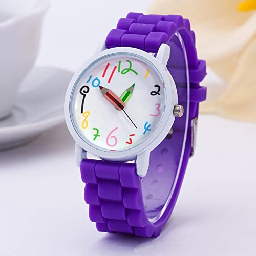 XUSHI Smart Digital Fashion Watch for Girls & Boys - Stylish Quartz Couples Watch with Pencil Pointer - Perfect Birthday Gift for Her & Him (Color: 3) - Ideal for School, Office & Everyday Wear