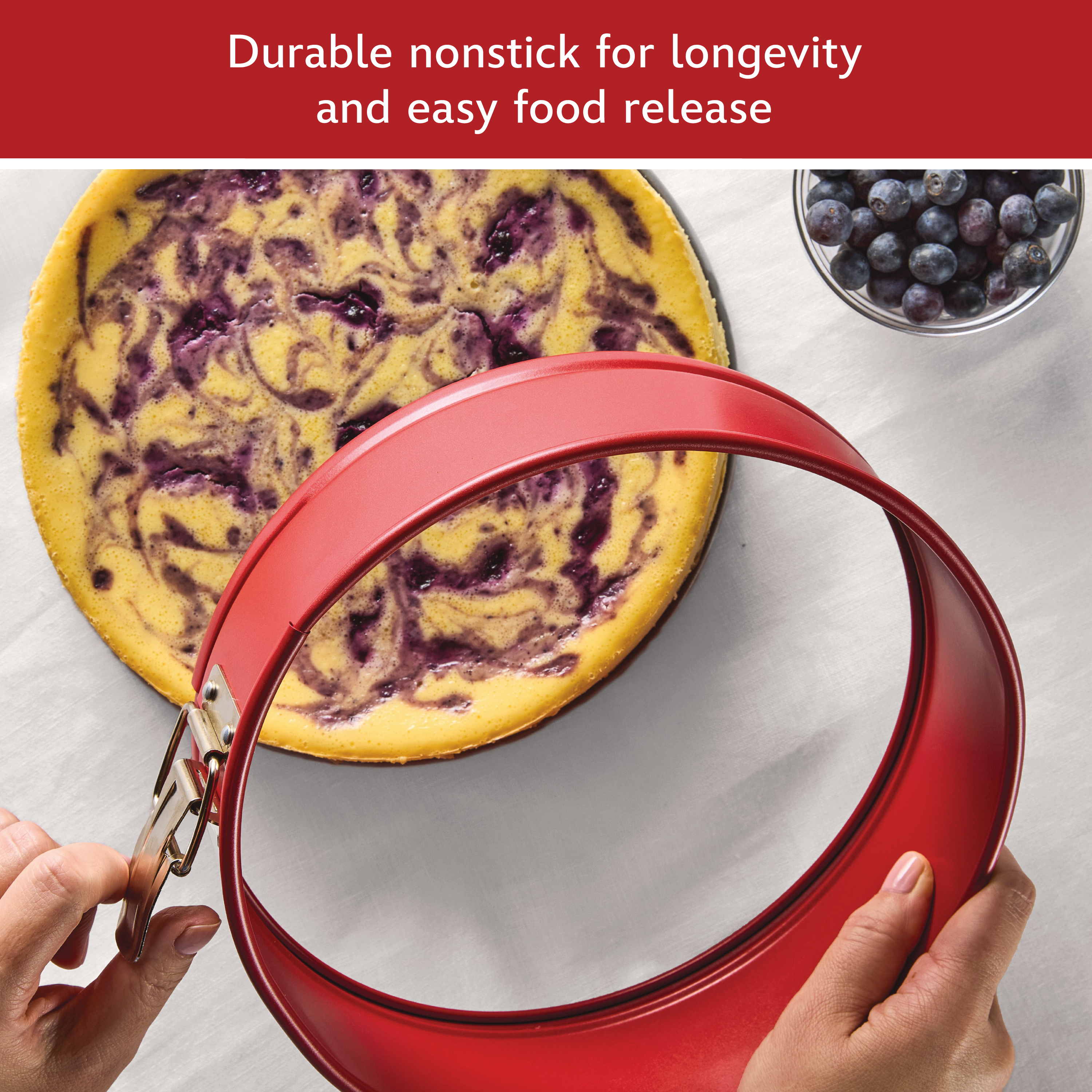 9 Inch Nonstick Round Springform Pan - Premium Baking Pan for Cheesecakes, Cakes & Pies | Oven Safe & Easy Release | Perfect for Home Bakers & Professional Chefs