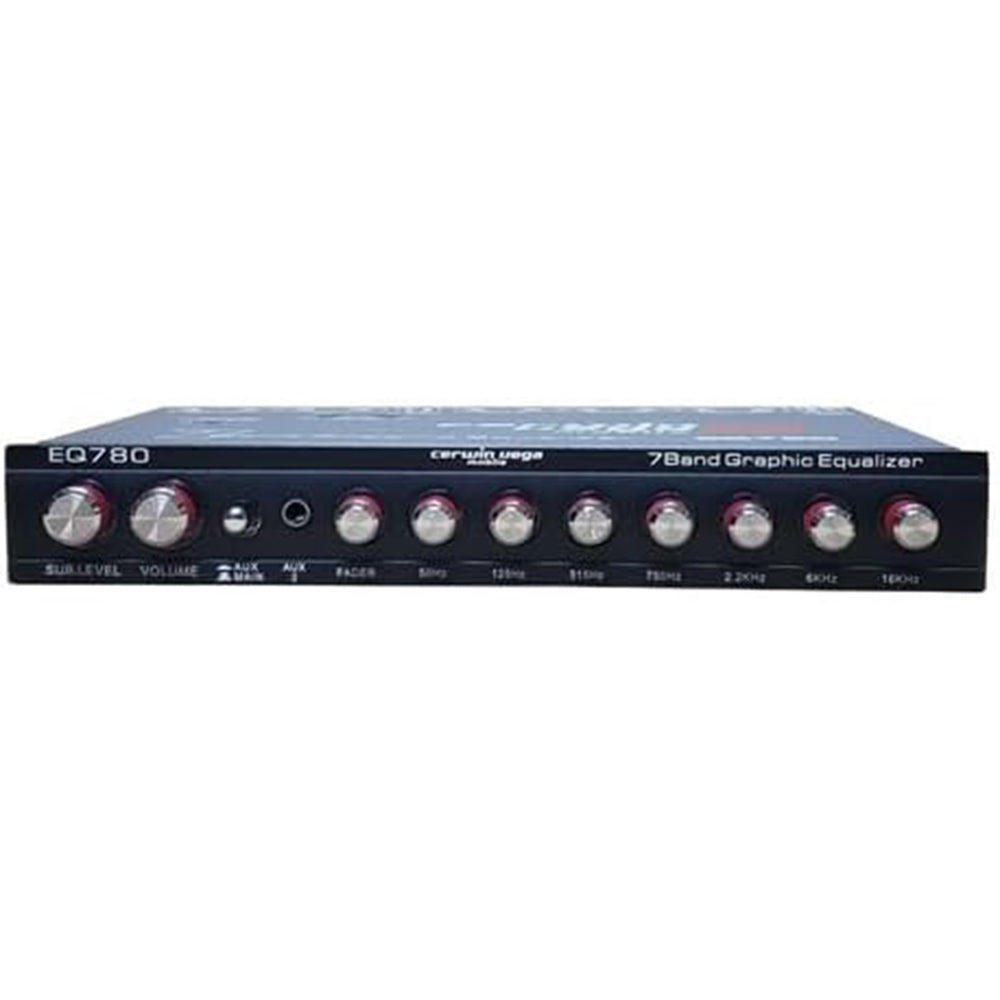 Cerwin Vega EQ 780 7-Band Professional Parametric Equalizer with AUX Input - Perfect for Home Audio, Car Audio & Studio Sound Systems