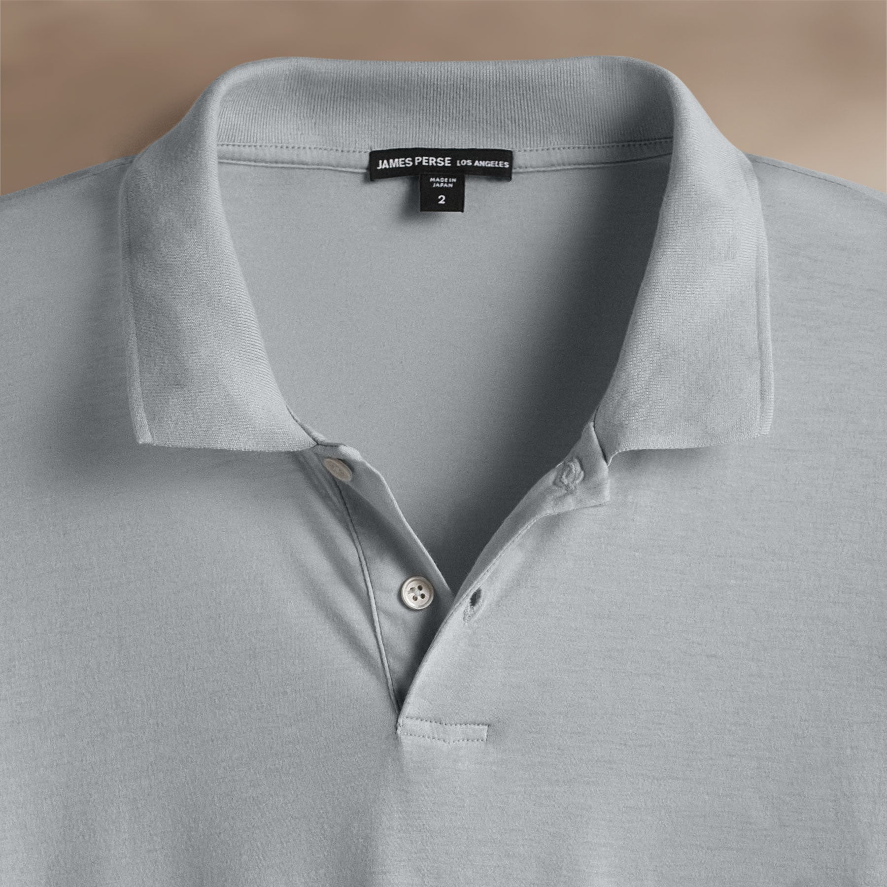 Premium Luxe Lotus Jersey Long Sleeve Polo Shirt - Soft Breathable Fabric for Men & Women - Classic Grey Sky Color - Perfect for Golf, Office & Casual Wear