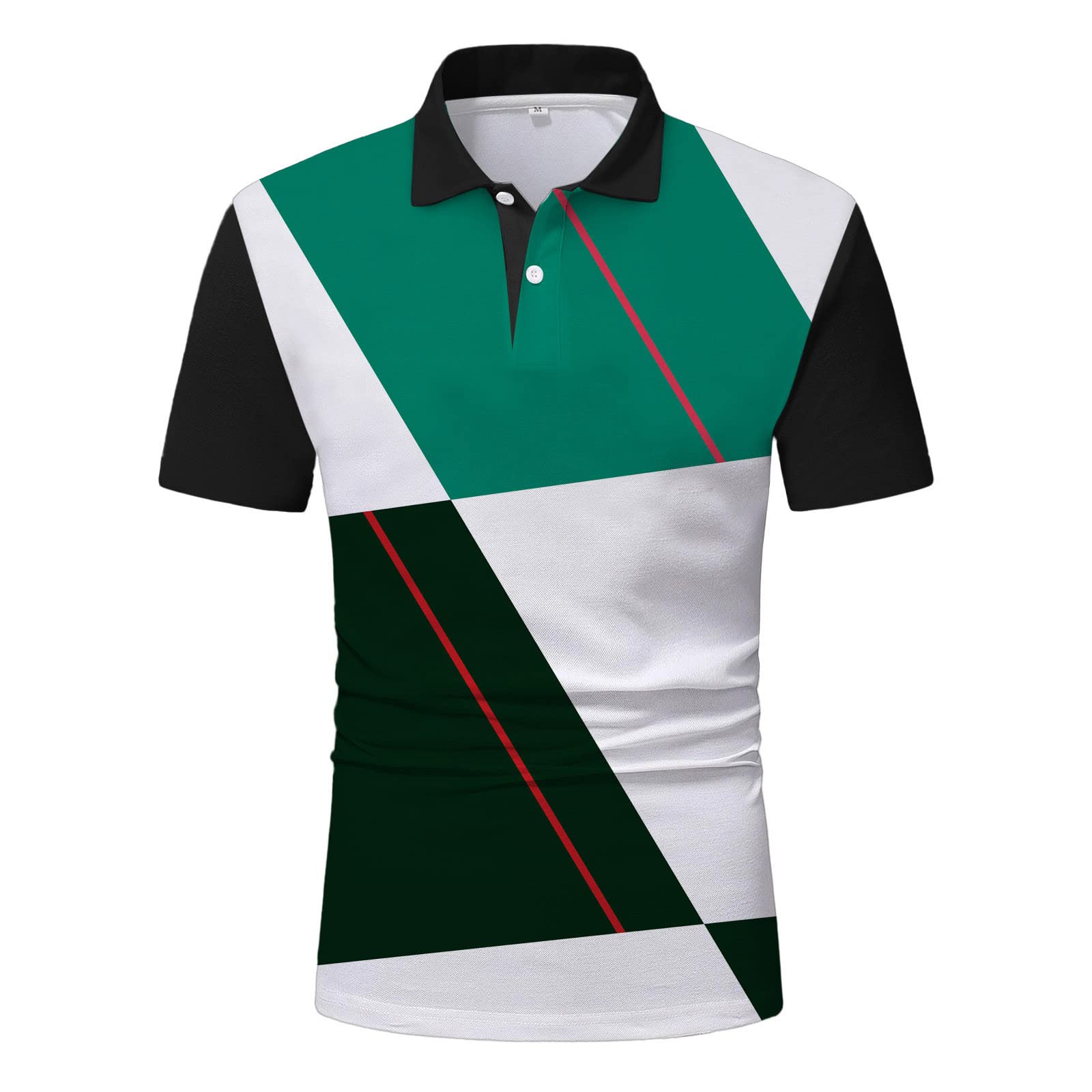 Men's Slim Fit Short Sleeve Polo Shirts - Breathable Mesh Fabric, Fashion Henley Collar T-Shirt for Casual Wear & Summer Outfits | Office, Golf, Dating, Weekend Style