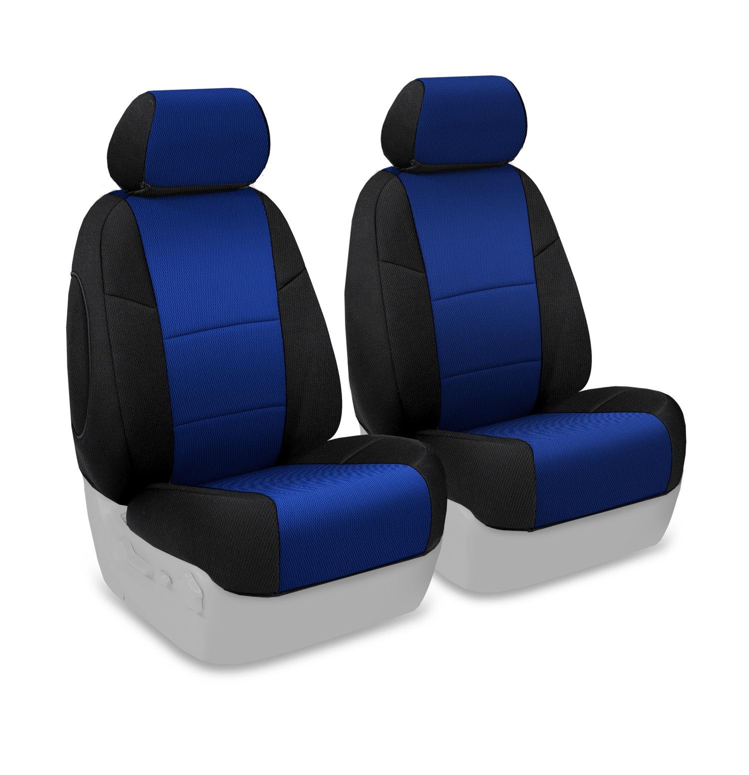 Coverking Custom Fit Front 50/50 Bucket Seat Cover for Ford Explorer - Spacermesh 2-Tone Blue/Black | Durable Protection for Car Seats | Perfect for Daily Commute, Road Trips & Outdoor Adventures