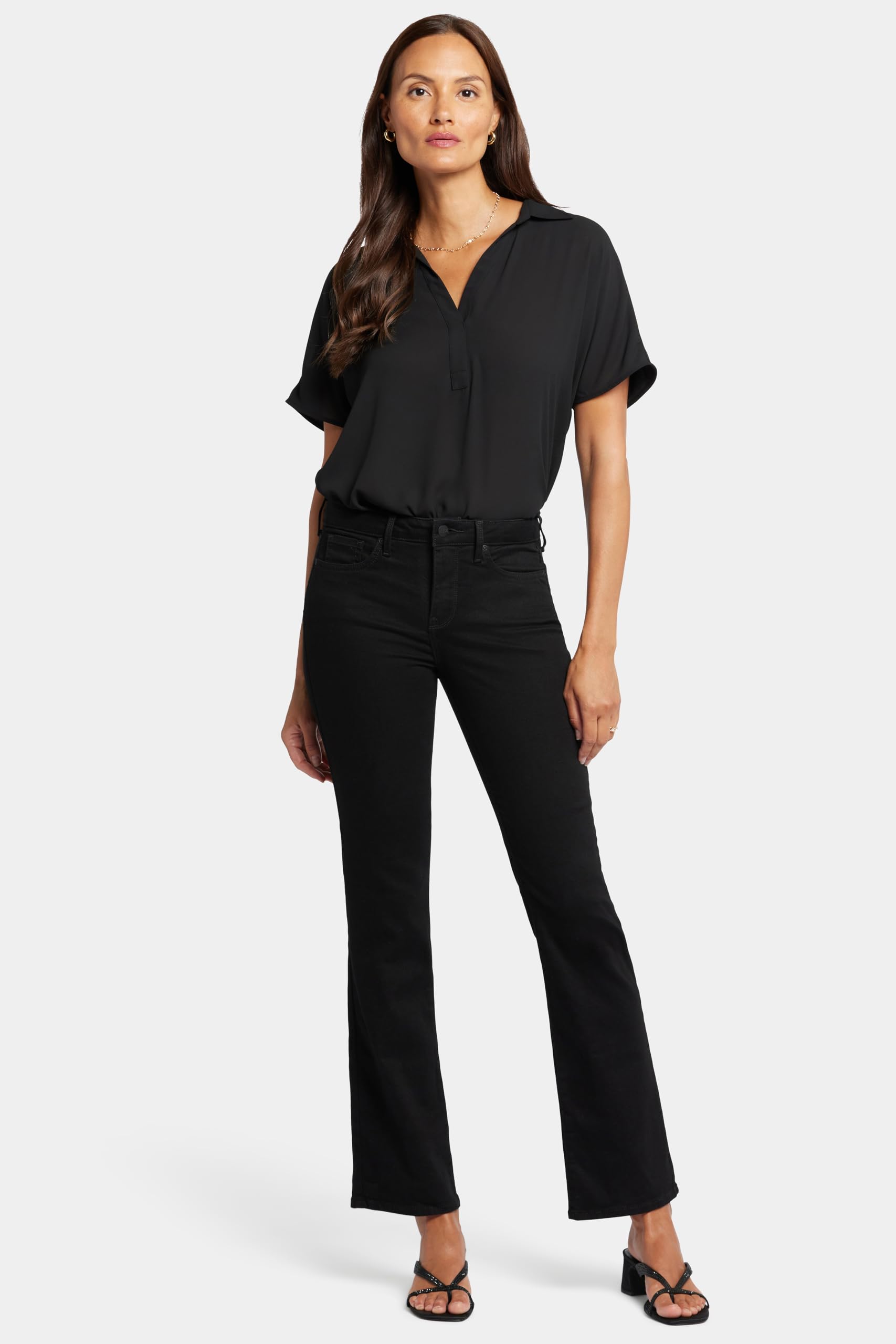 NYDJ Women’s Barbara Bootcut Fit Stretch Denim Jeans - Comfortable & Flattering Mid-Rise Jeans for Work, Casual Outings & Everyday Wear