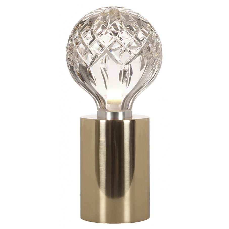 Elegant Crystal Bulb Table Lamp - Modern Home & Office Decor for Living Room, Bedroom, or Study - Perfect for Ambient Lighting & Stylish Interior Design