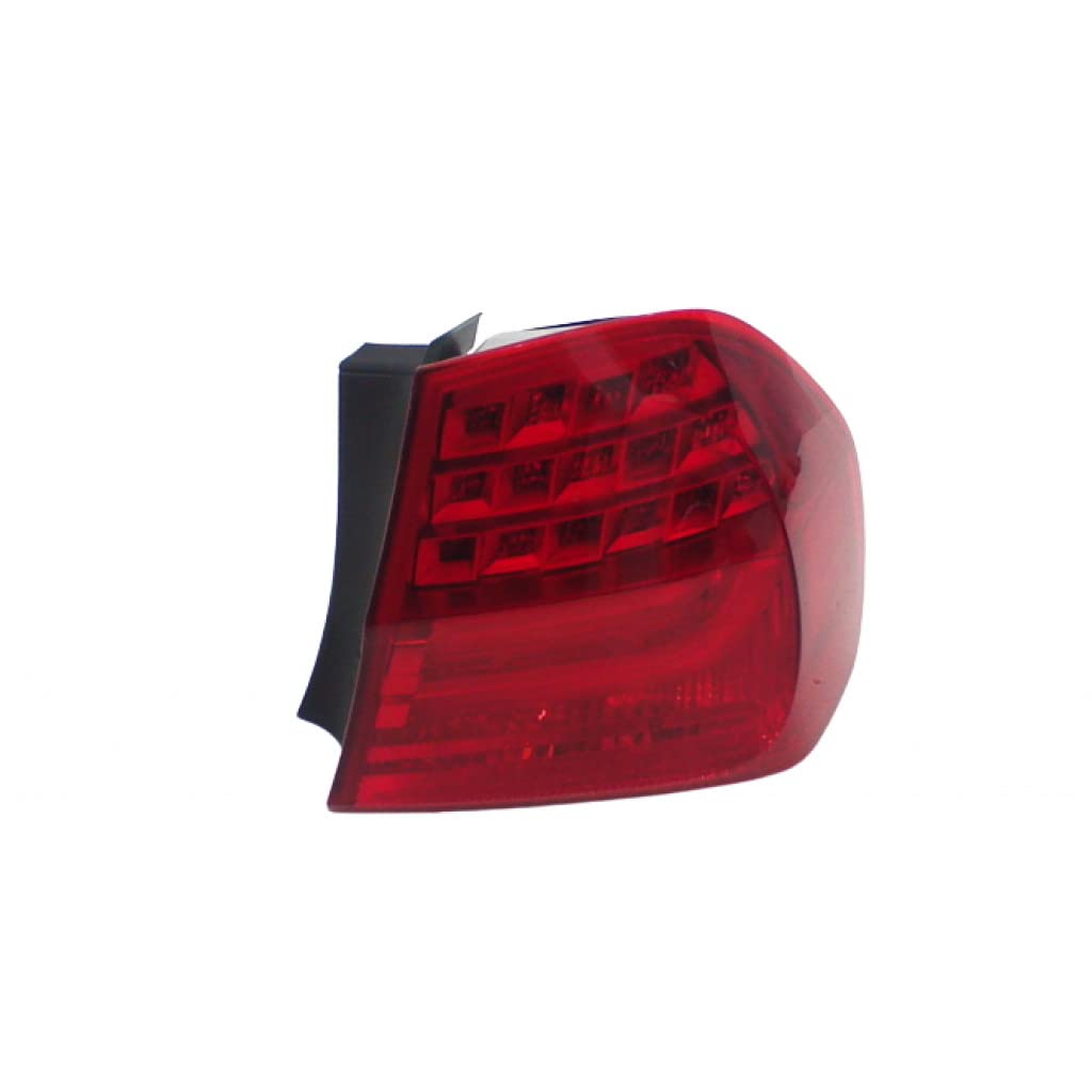 CarLights360: 2009-2011 BMW 335i Passenger Side Tail Light Assembly with Bulbs - Replacement for BM2819114 | Perfect for Night Driving & Enhanced Vehicle Safety